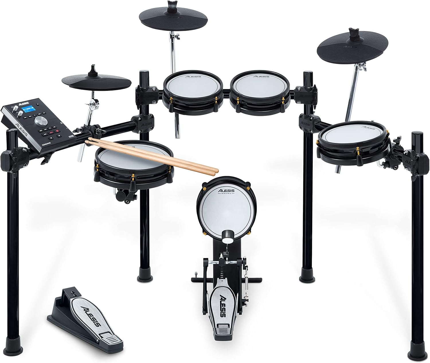 Alesis Drums Command Mesh SE Kit-Electric Drum Set USB MIDI Connection 600 Drum Sound wourant