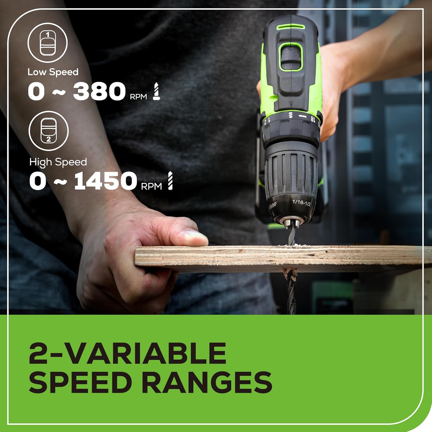 24V Brushless Cordless Drill and Impact Driver,Power Tool Combo Kit Included 1/2”Drill & 1/4”Hex Impact Driver and (2) Batteries, Fast Charger, 2 pcs Drill Bit Set & Bag wourant