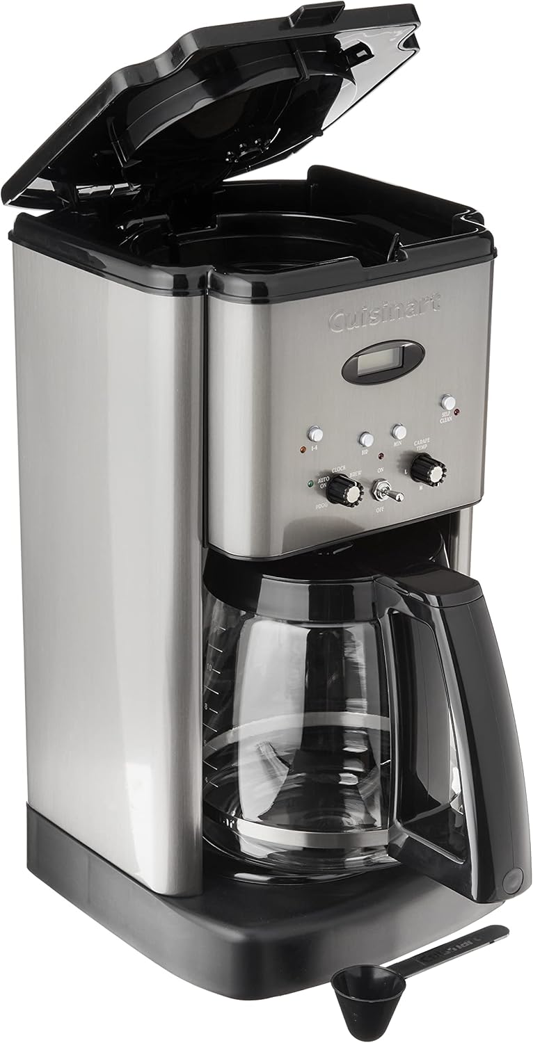 Cuisinart DCC-1200P1 Brew Central 12-Cup Programmable Coffeemaker Coffee Maker, Carafe, Brushed Chrome wourant