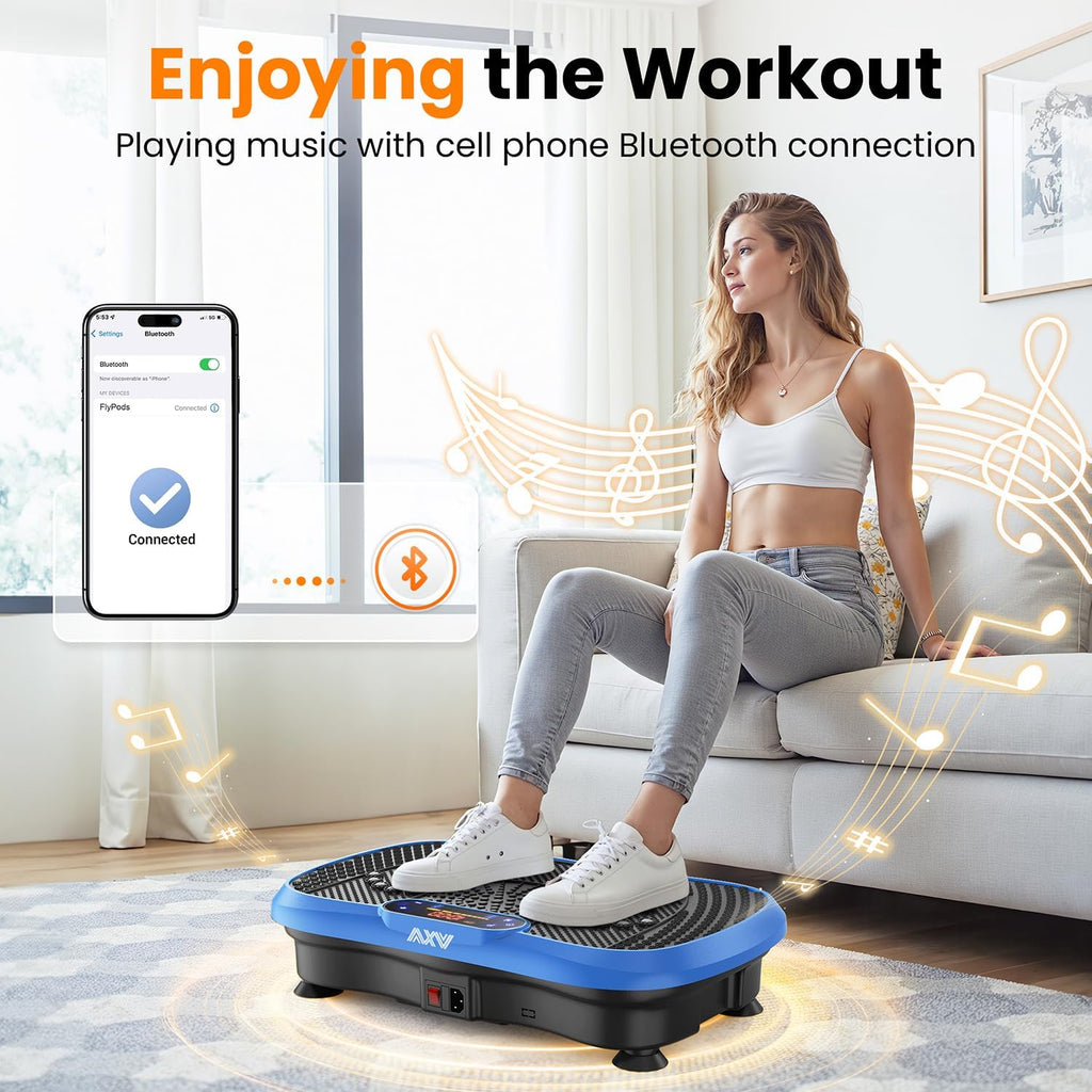 AXV Vibration Plate Fitness Platform Trainer Suitable for men and women to lose weight and burn fat at the gym wourant