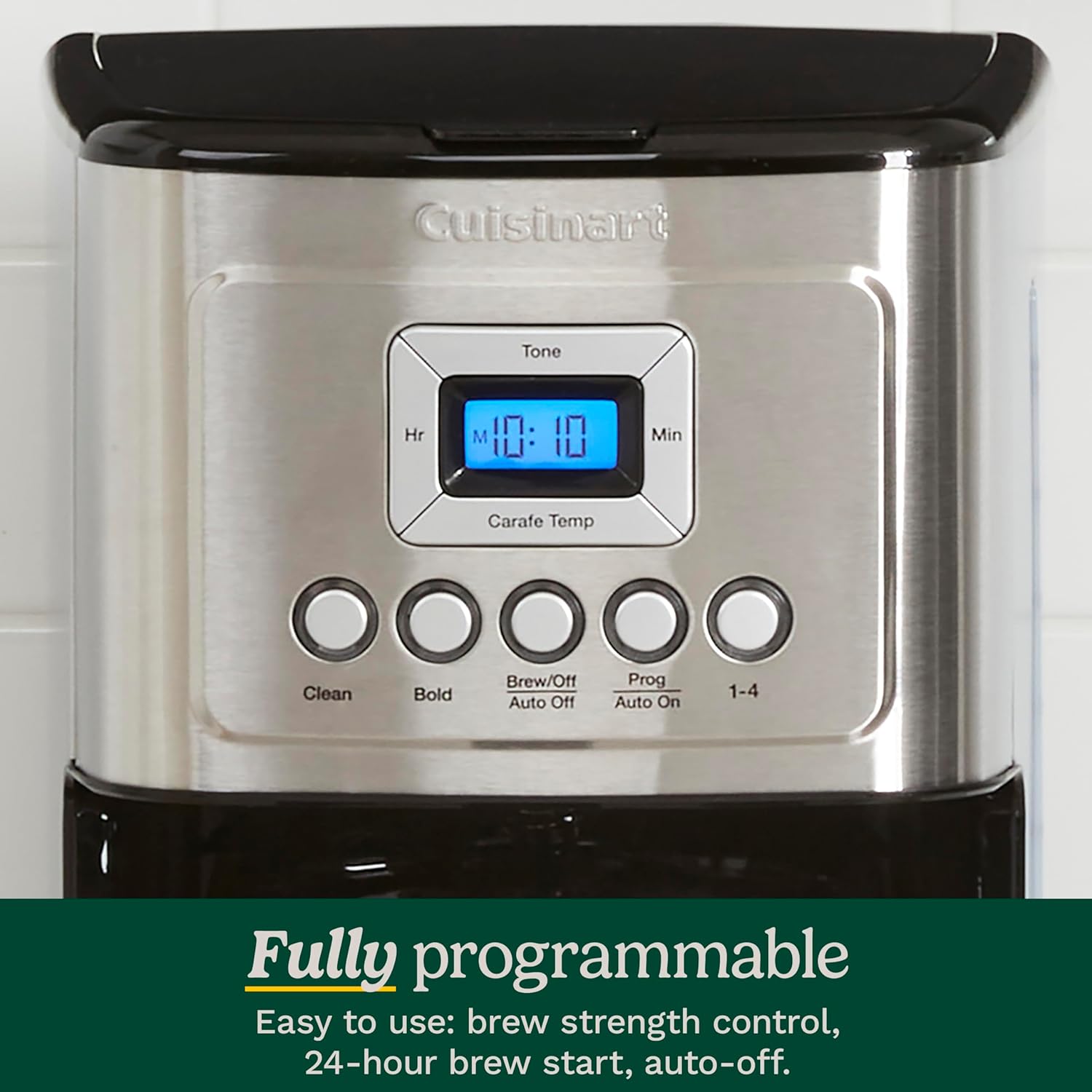 Cuisinart DCC-3200P1 Coffee Maker Fully Automatic with Brew Strength Control, 1-4 Cup Setting wourant