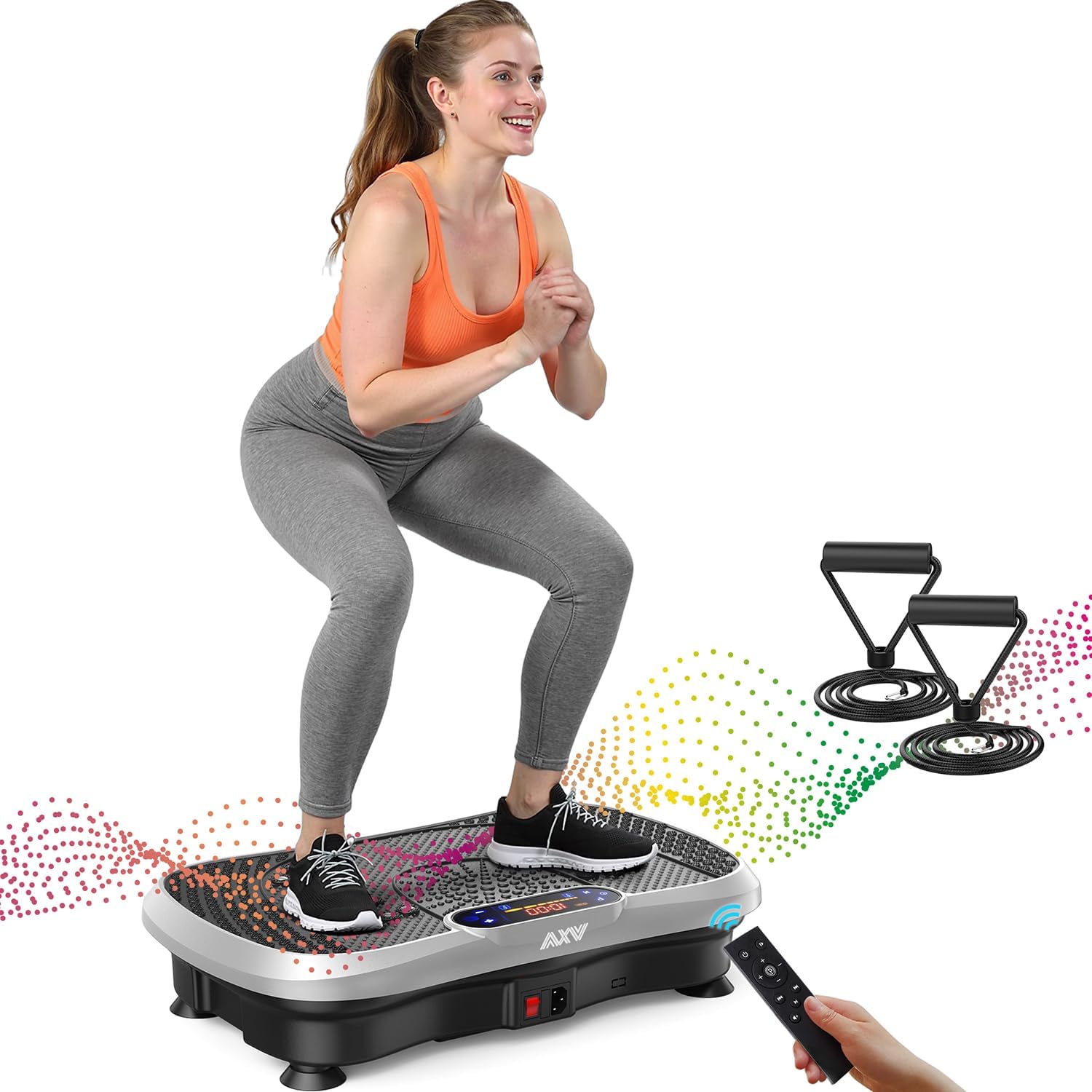 AXV Vibration Plate Fitness Platform Trainer Suitable for men and women to lose weight and burn fat at the gym wourant