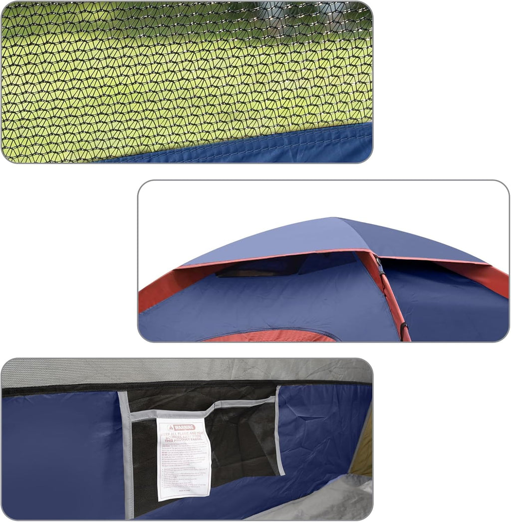 Camping Tent 2/3/4/6 Person Dome Tent Portable Camping Tent for Outdoor and Backpacking Beach wourant