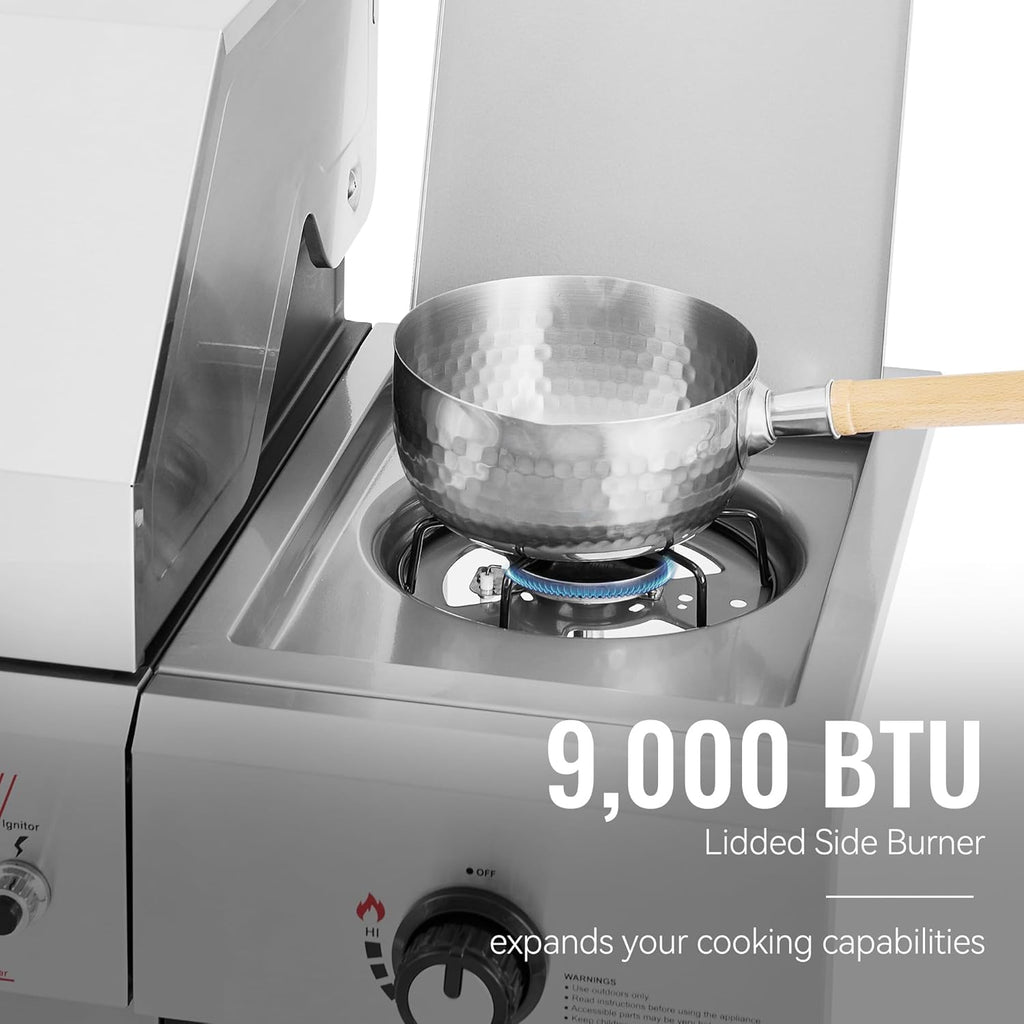 Royal Gourmet GA5401T 5-Burner BBQ Liquid Propane Gas Grill Stainless Steel 61000 BTU Output wourant