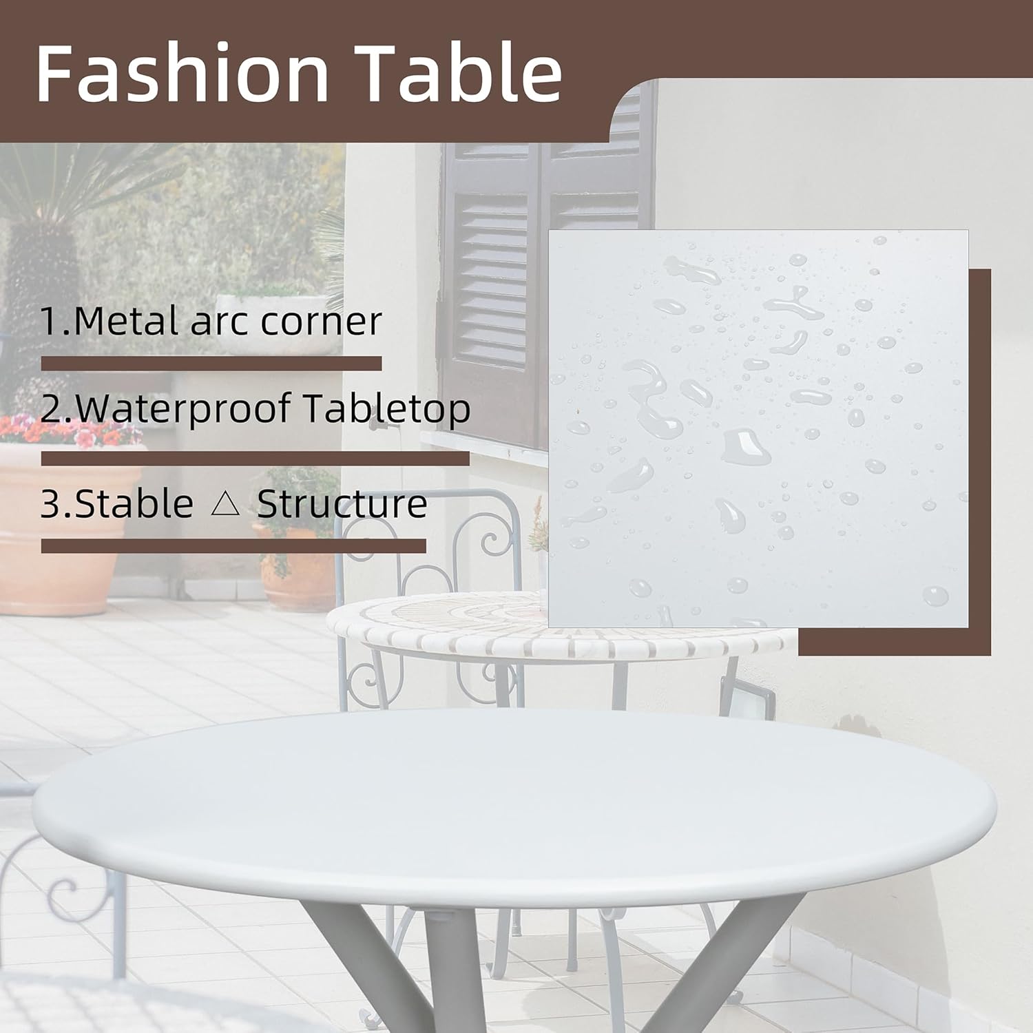 Shintenchi 3 Pieces Patio Bistro Sets, Outdoor Textilene Fabric Conversation Bistro Set, Textilene Fabric Front Porch Chairs Small Patio Furniture Set with Table for Lawn,Garden,Balcony (Black) wourant