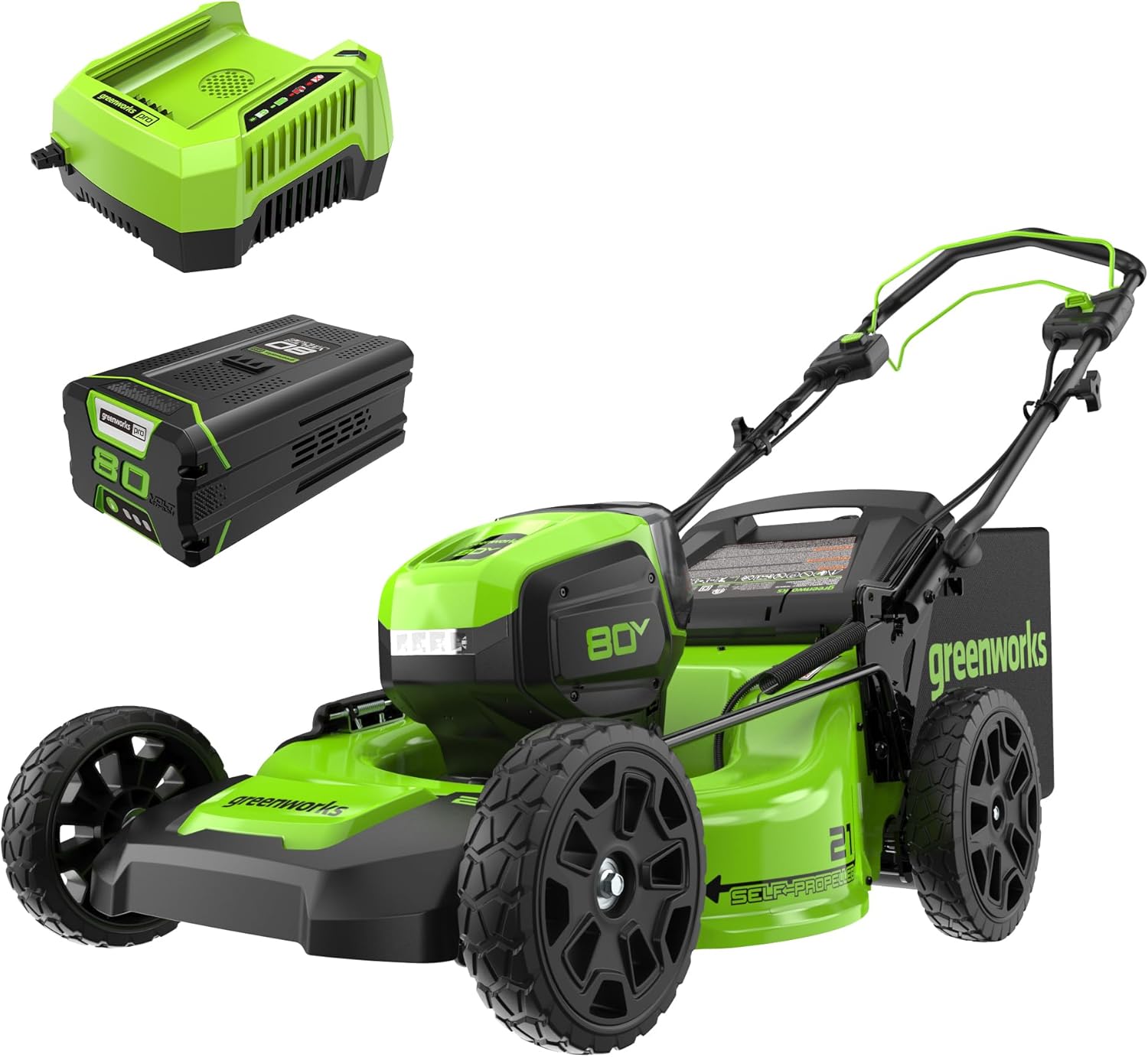 Greenworks 24V 13 Brushless Cordless Lawn Mower with 4.0Ah Battery & Charger wourant