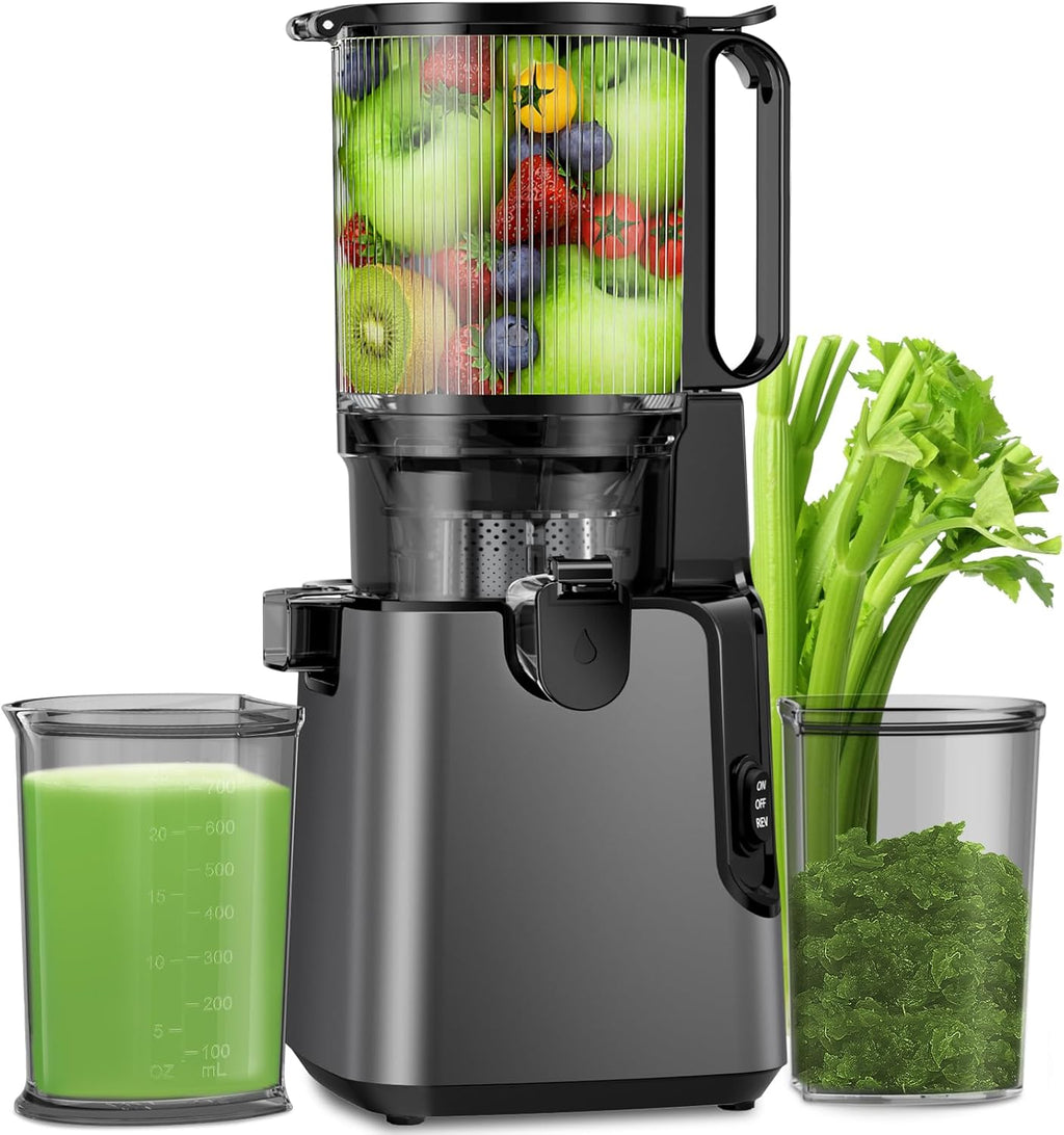 Juicer Machines with 5.8" Large Feed Chute Cold Press Juicer Slow Masticating juicer wourant