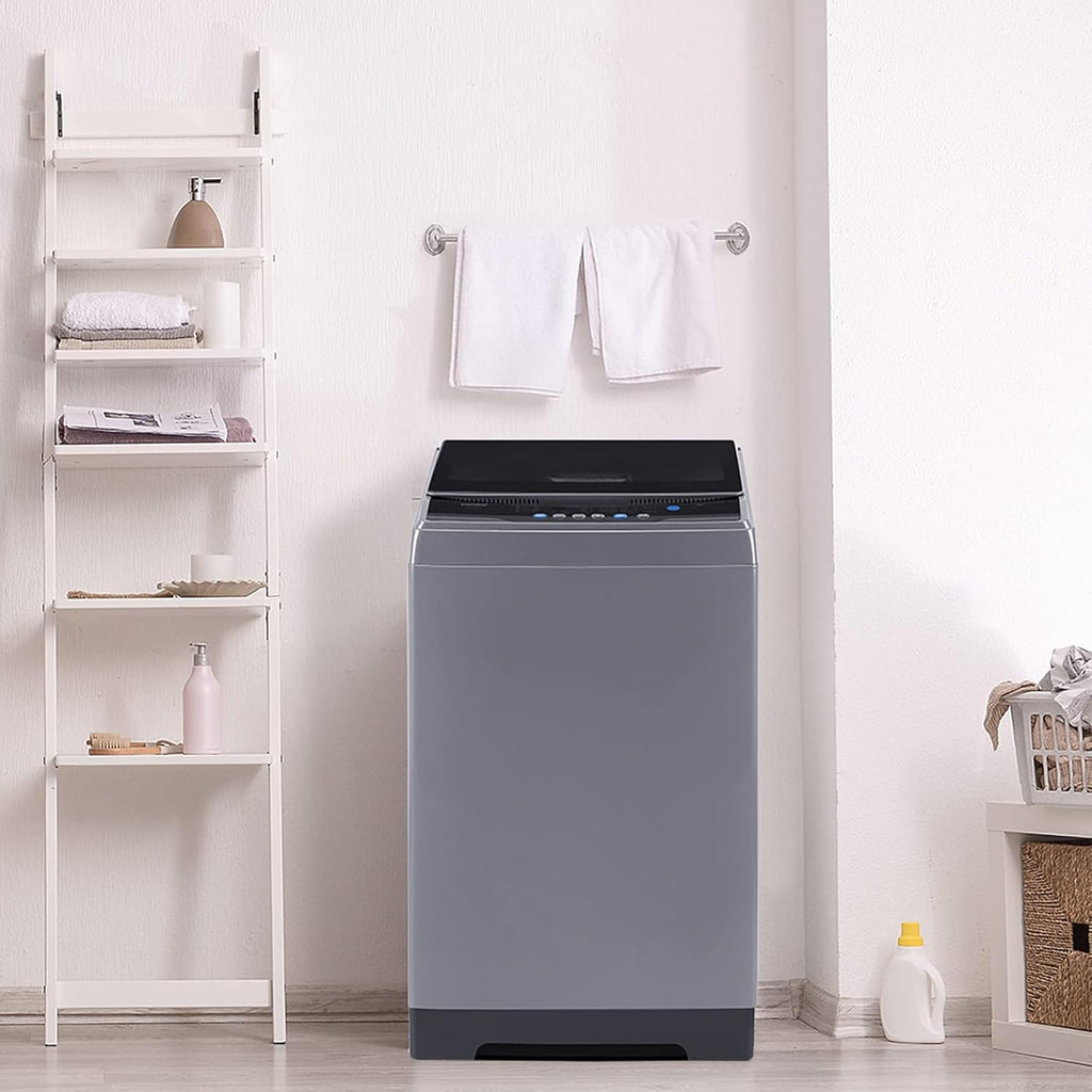 Comfee Portable Washing Machine 0.9 Cubic Feet Compact Washing Machine with LED Display 2 Built-in Drums Space Saving Fully Automatic Washing Machine wourant