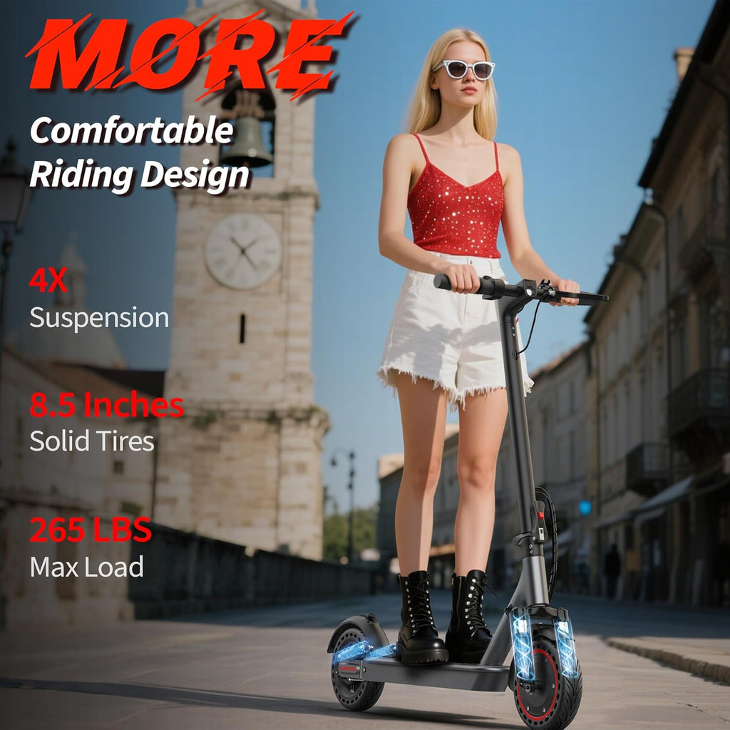 Electric Scooter, 350W/500W Motor, Top Speed 19/22 mph, Max 16/23/28Miles Ranges, Foldable E Scooter for Adults wourant
