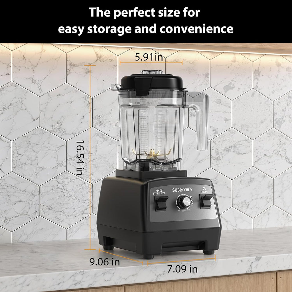 Countertop Blender Pro 2000W, Professional High Speed Blender 68 oz, Heavy Duty Kitchen Mixer wourant