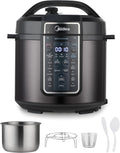 Midea 12-in-1 electric pressure cooker, multi-function slow cooker, rice cooker, steamer, wok wourant