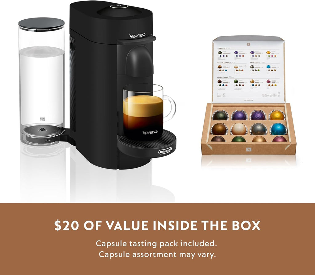 Nespresso Vertuo Plus Coffee and Espresso Maker by De'Longhi, Grey wourant