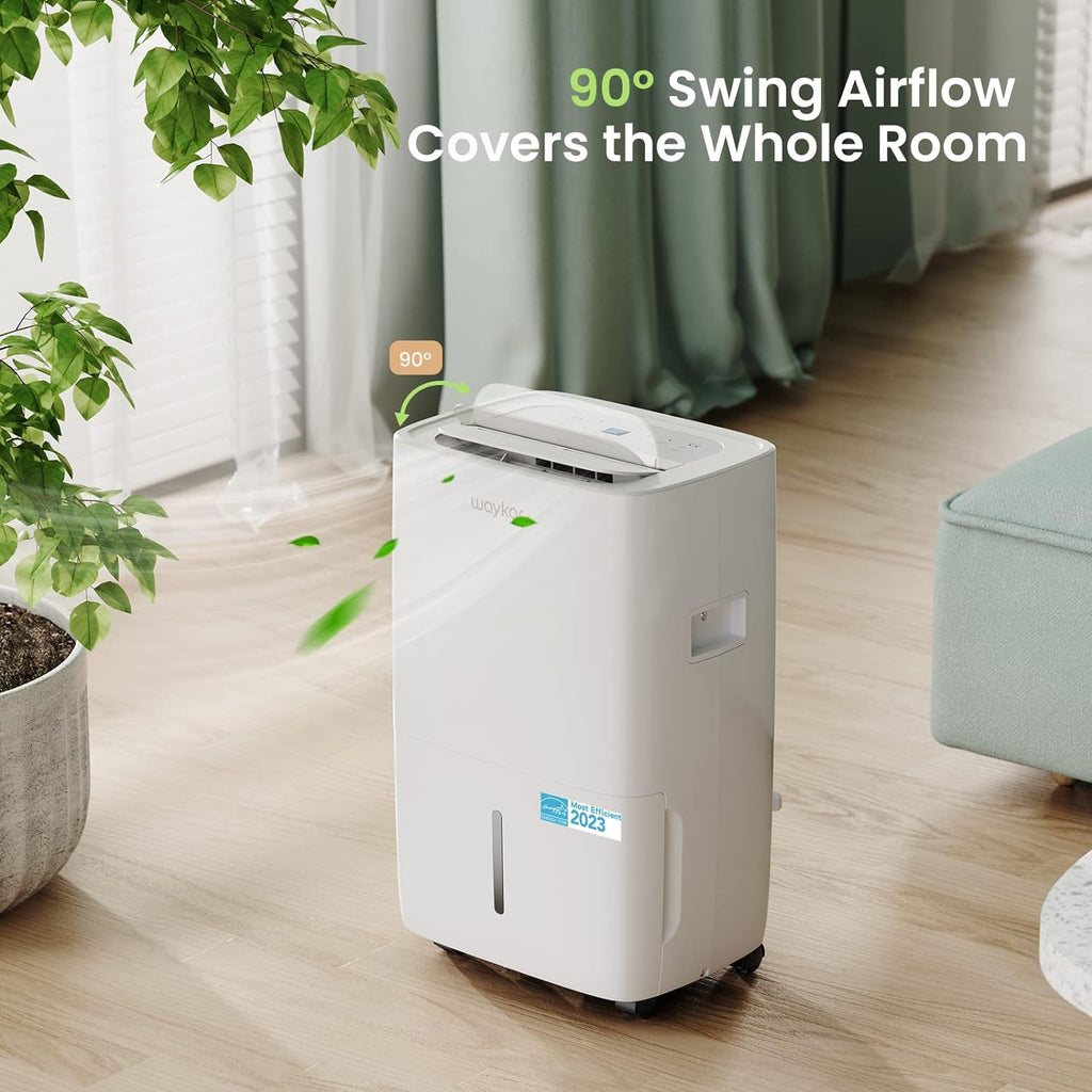 Waykar 2000 Sq. Ft Dehumidifier for Home and Basements, with Auto or Manual Drainage, 0.66 Gallon Water Tank Capacity wourant