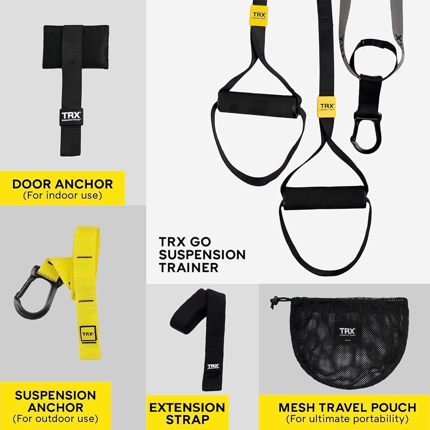 TRX GO Suspension Trainer, At Home, Portable Gym Workout, For Strength Training wourant