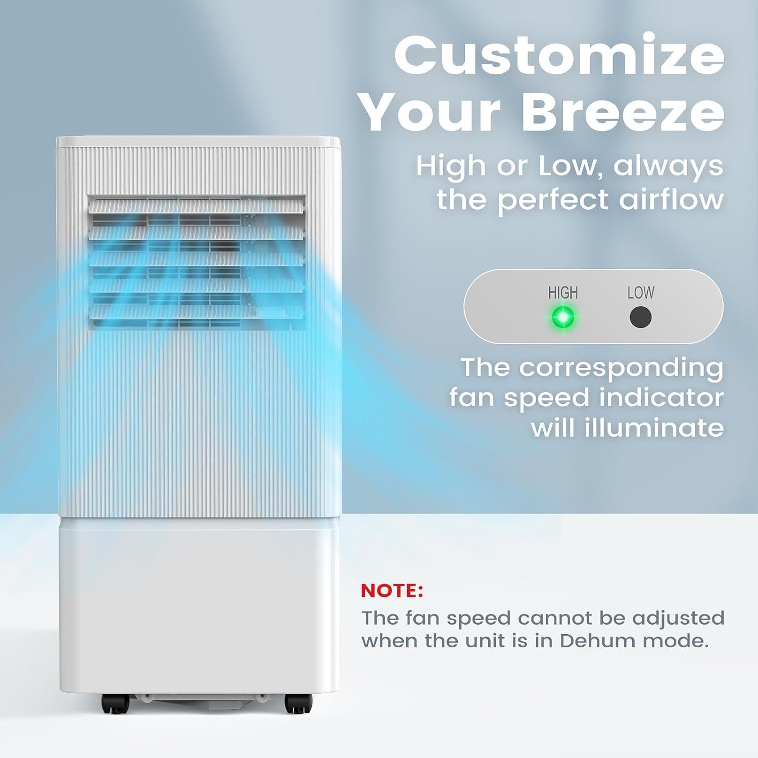Air Choice Portable Air Conditioner, 10000 BTU Air Conditioner Portable for Room Up to 450 Sq.Ft, Remote Control, 24H Timer, Dehumidifier & Fan Modes, 3-in-1 AC Unit with Window Kit for Home Office wourant