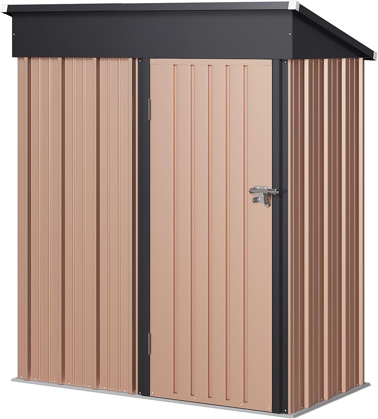 Aoxun 6.2x4 FT Shed Outdoor Storage Shed Metal Garden Shed Slooping Roof Tool Shed Bike Shed wourant