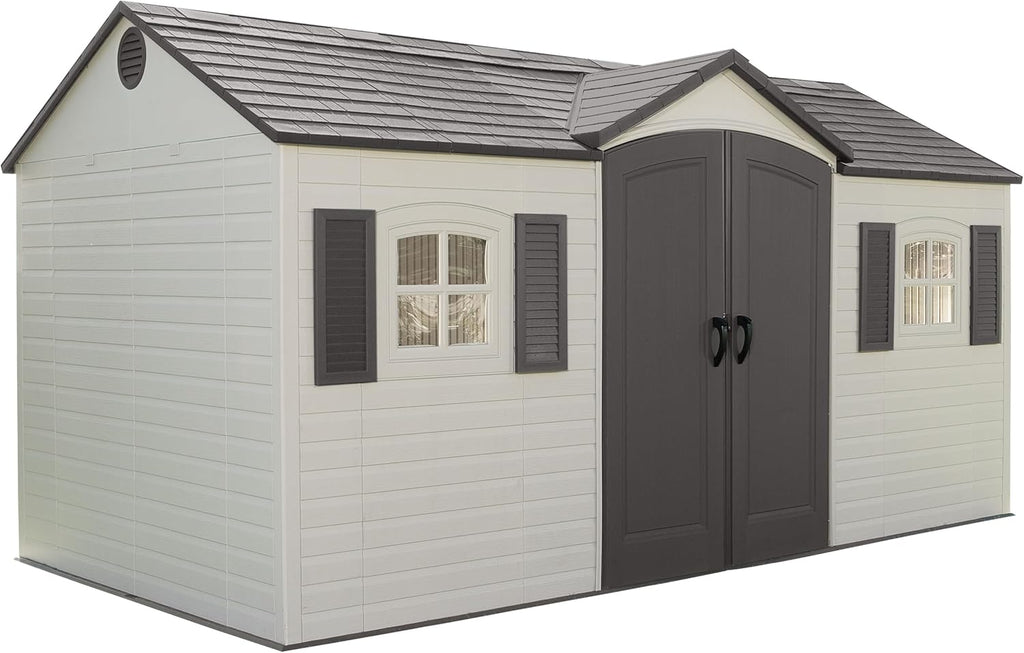 Lifetime 6446 Outdoor Storage Shed, 8 x 15 Foot, Desert Sand wourant