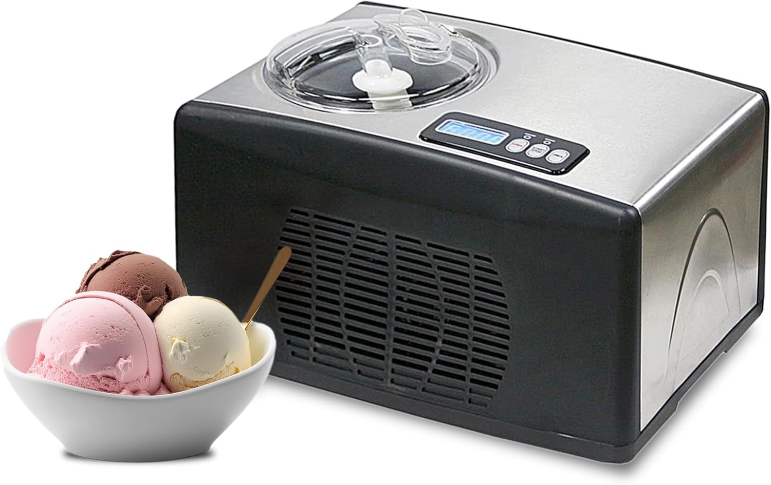 Whynter ICR-300SS 0.5-Quart Stainless Steel Rolled Ice Cream Maker With Compressor wourant