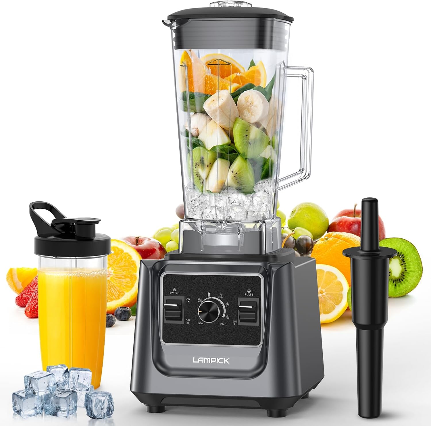 KitchenAid Blender, 2000W Professional-Grade High-Speed Countertop Blender with 68oz Blending Jar and 27oz To-Go Cup wourant