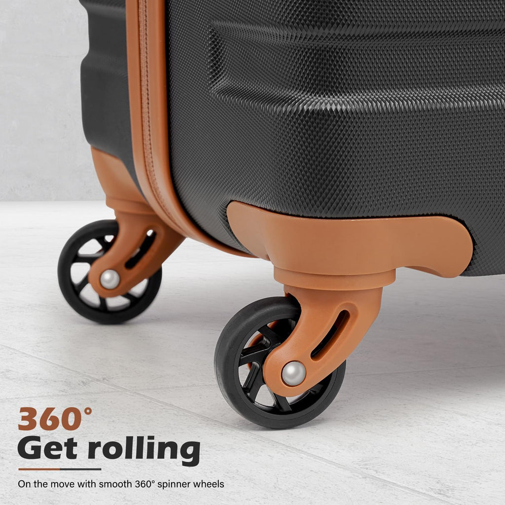 Coolife Luggage 3 Piece Set Suitcase Spinner Hardshell Lightweight TSA Lock wourant
