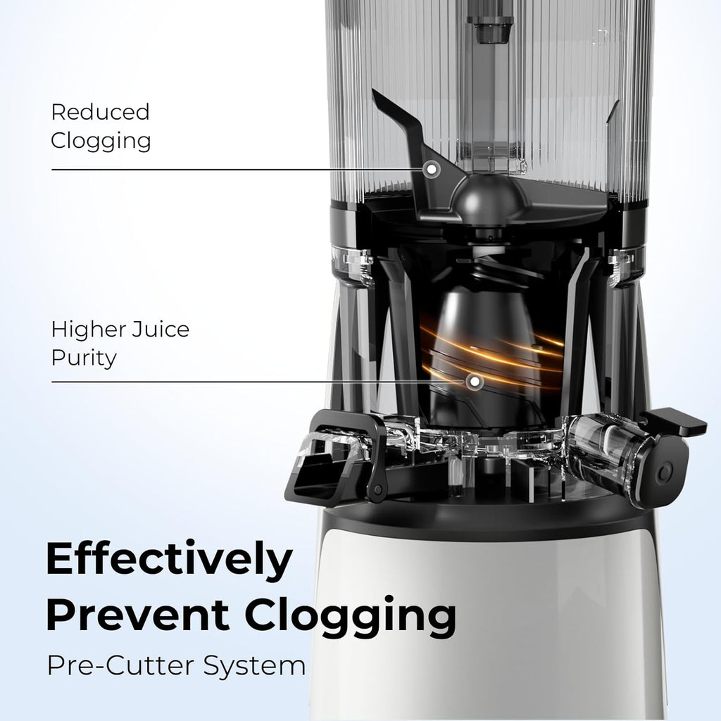 EanOruus Juicer Machines, 3 in 1 Cold Press Juicer with Extra Large Chute 100 oz Large Capacity wourant