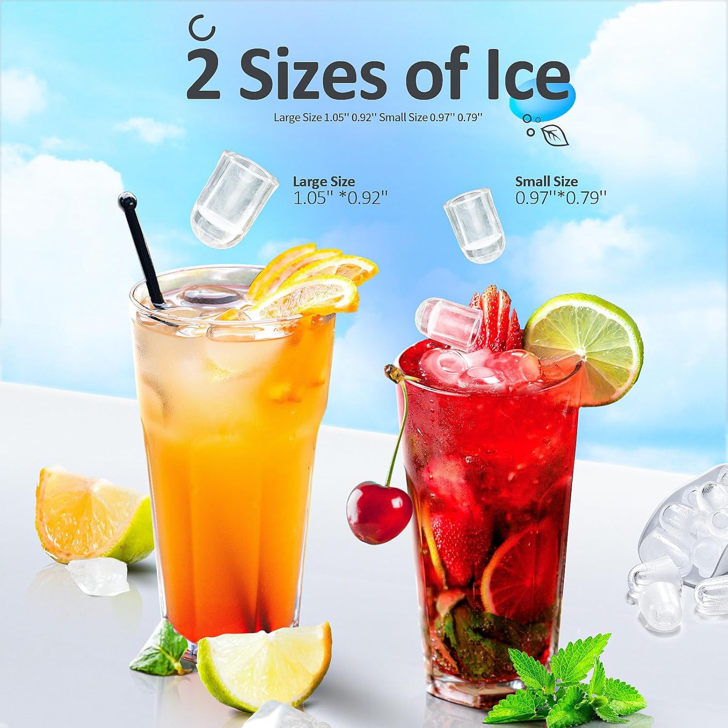 Nugget Ice Makers Countertop, Pebble Ice Machine with Chewable Pellet Ice, 34Lbs/24H, Self-Cleaning, Sonic Ice, One-Click Operation, for Kitchen,Office Stainless Steel Silver wourant
