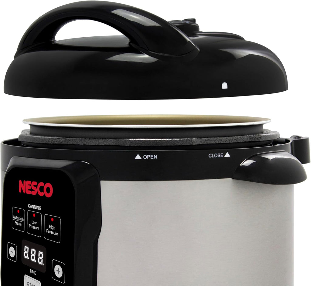 Nesco NPC-9 Smart Electric Pressure Cooker and Canner, Stainless Steel, 9.5 Qt wourant