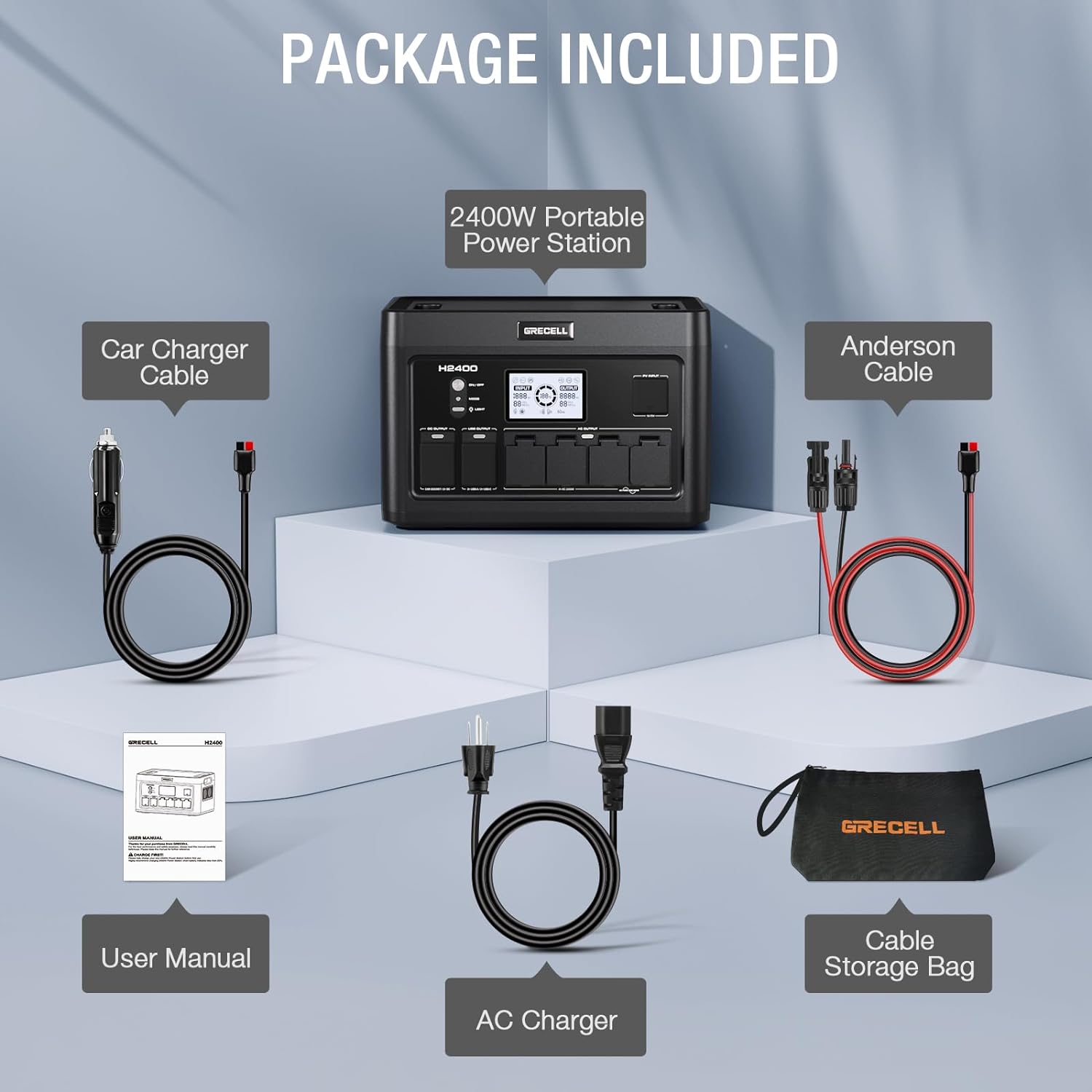 Portable Power Station 300W (Peak 600W),230.88Wh Solar Generator with 60W USB-C PD Output, 110V Pure Sine Wave AC Outlet Backup Lithium Battery for Outdoors Camping Travel Home Blackout wourant
