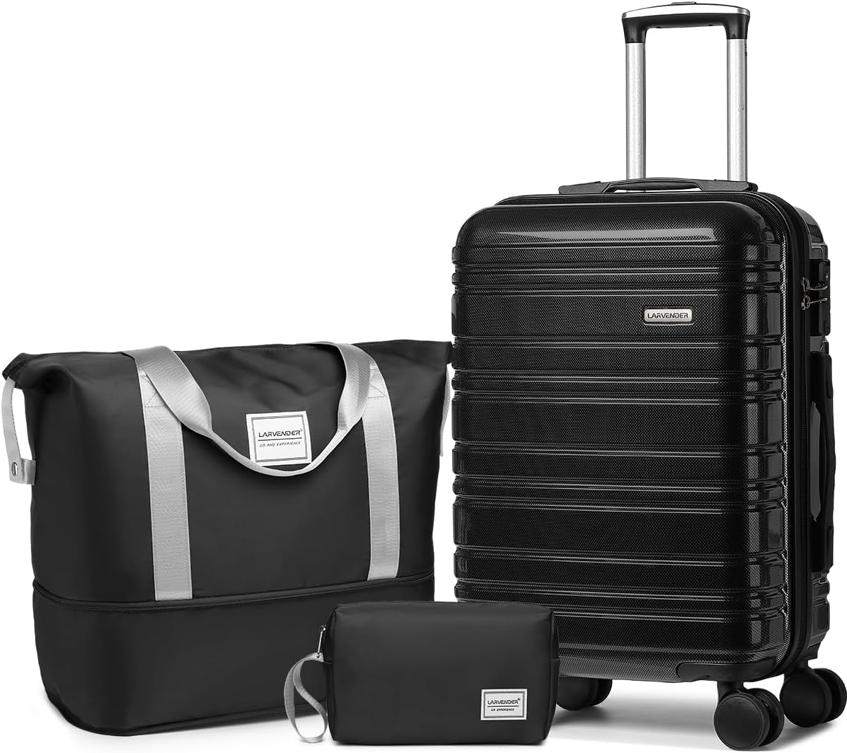 6-piece luggage set, expandable hardshell suitcase set with spinner wheels, lightweight rolling luggage set wourant