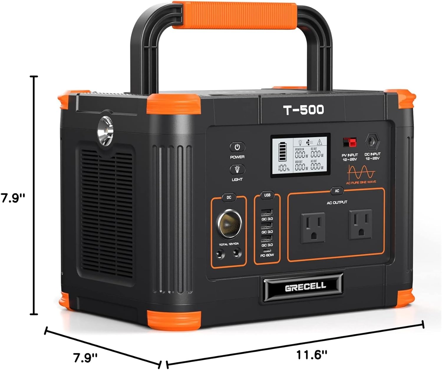 Portable Power Station 300W (Peak 600W),230.88Wh Solar Generator with 60W USB-C PD Output, 110V Pure Sine Wave AC Outlet Backup Lithium Battery for Outdoors Camping Travel Home Blackout wourant