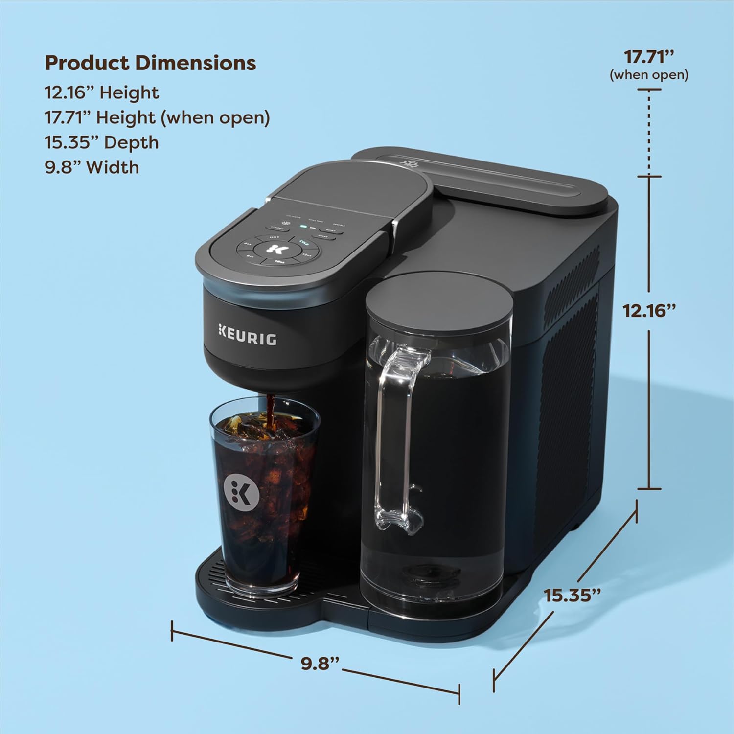 Keurig K-Brew+Chill Iced or Hot Single-Serve K-Cup Coffee Maker with MultiStream and QuickChill Technology, 70oz. Removable Reservoir wourant