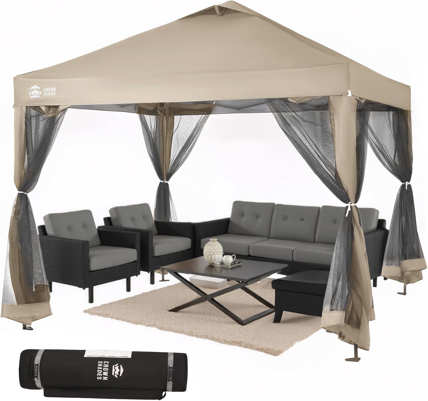 CROWN SHADES 13x13 Pop Up Gazebo, Canopy Tent, Gazebos on Clearance wourant