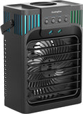 Portable Air Conditioners,4-in-1 Evaporative Air Cooler with 3 Speeds, 3 Modes & 7 LED Light Cooling Fan with Remote, 2-8H Timer, 1200ML Personal Mini Air Conditioner for Bedroom and Office wourant