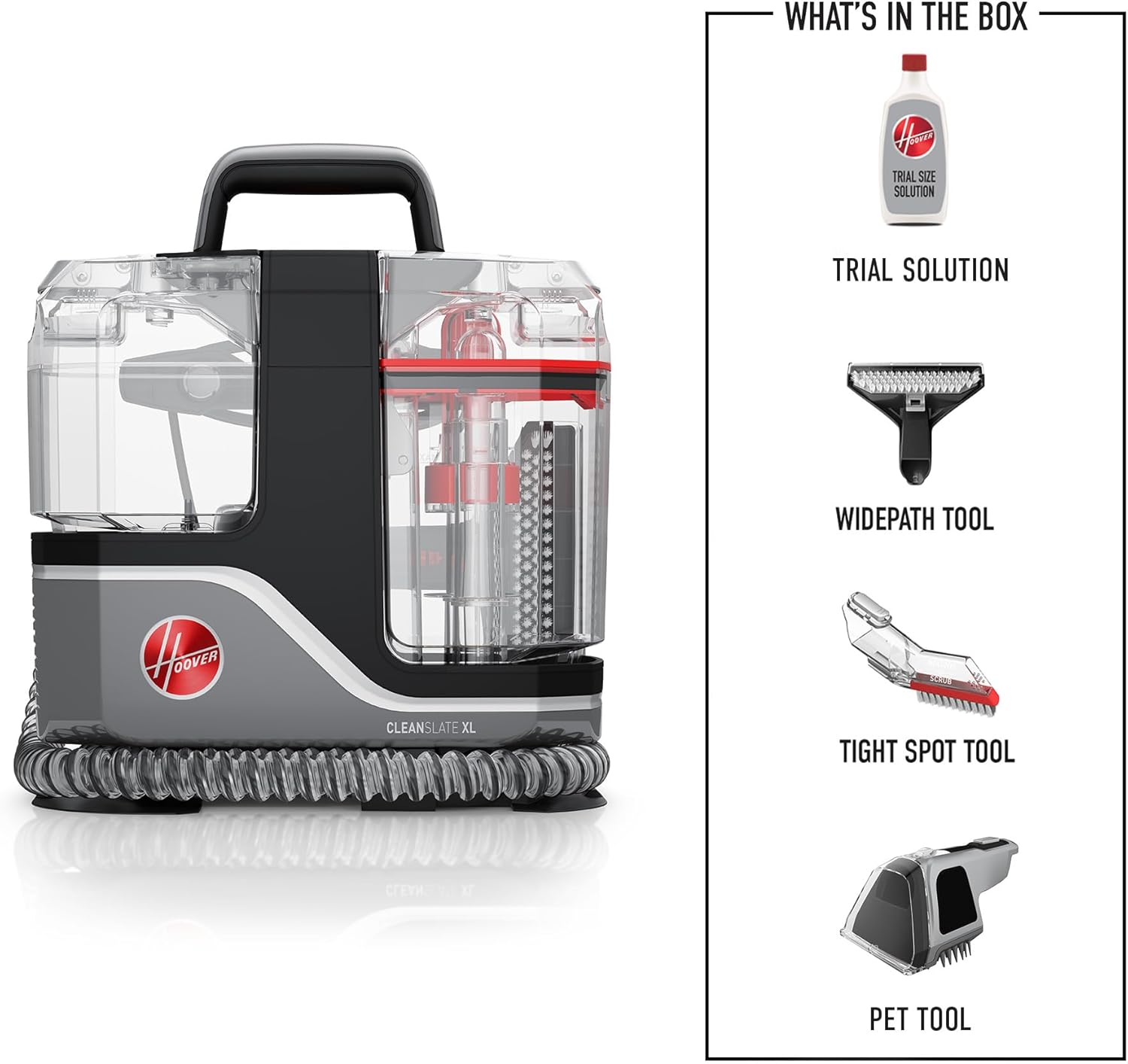 Hoover CleanSlate Plus Portable Carpet & Upholstery Spot Cleaner with Powerful Suction and Multiple Tools wourant