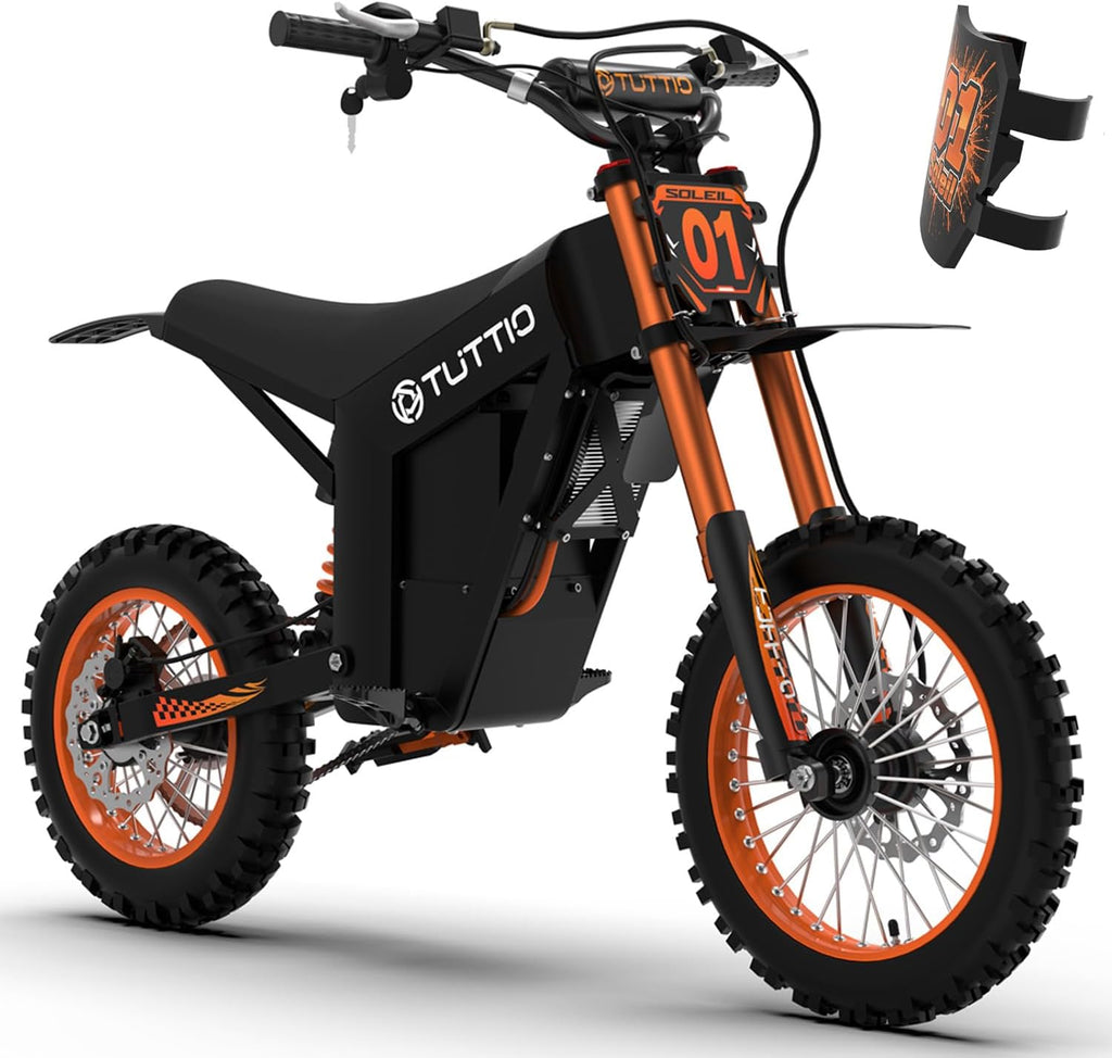 Tuttio Electric Dirt Bike Teens Adults Electric Bike 48V 21AH Removable Battery wourant