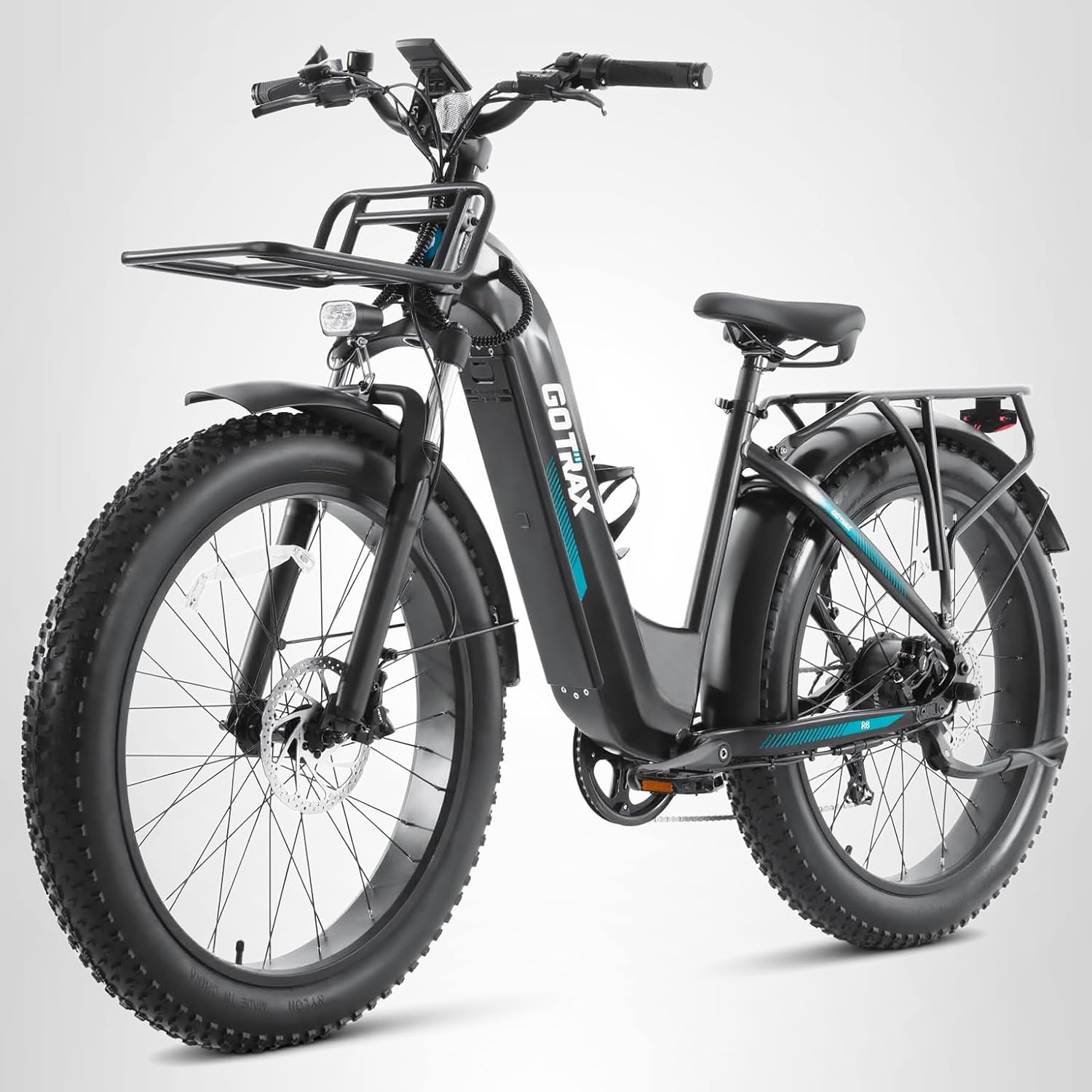 Gotrax 20" Folding Electric Bike with 40 Miles by 48V Battery 20Mph Power by Peak 500W wourant