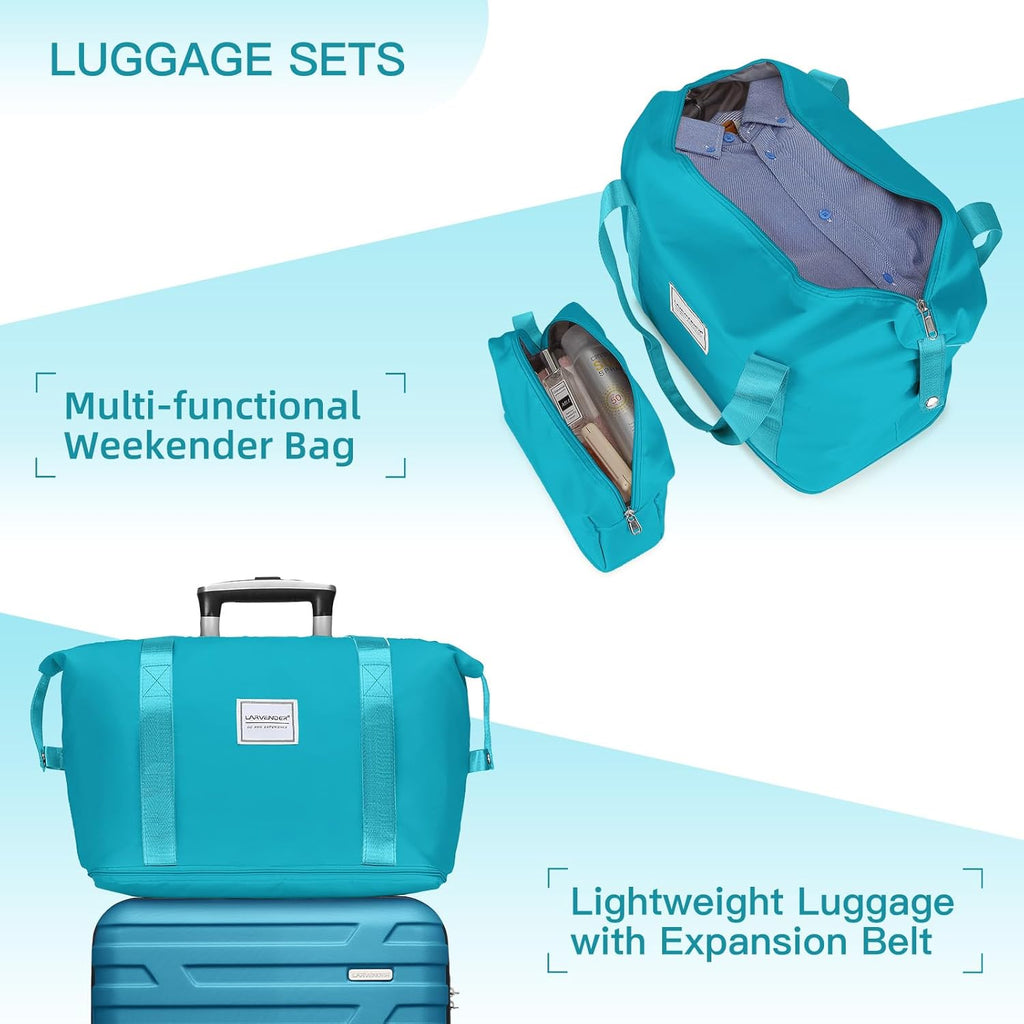 Luggage 6-piece hardshell expandable suitcase lightweight travel carry-on luggage set wourant