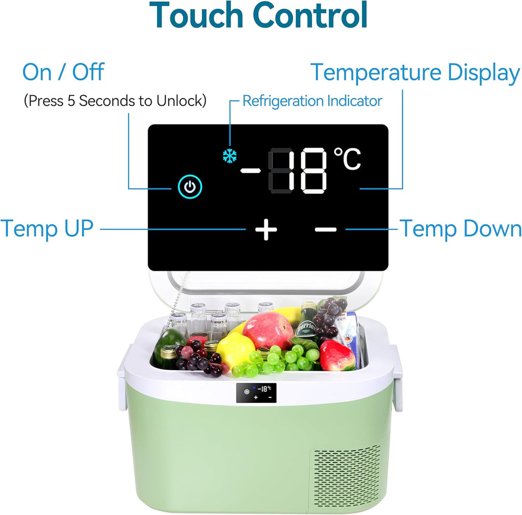 Car Fridge Portable 12 Volt Refrigerator 23 Quart (22 Liter) Freezer Compressor Cooler 12V/24V DC wourant