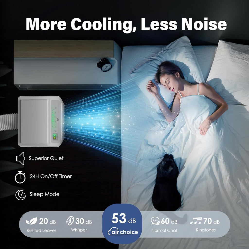 Air Choice Portable Air Conditioner, 10000 BTU Air Conditioner Portable for Room Up to 450 Sq.Ft, Remote Control, 24H Timer, Dehumidifier & Fan Modes, 3-in-1 AC Unit with Window Kit for Home Office wourant