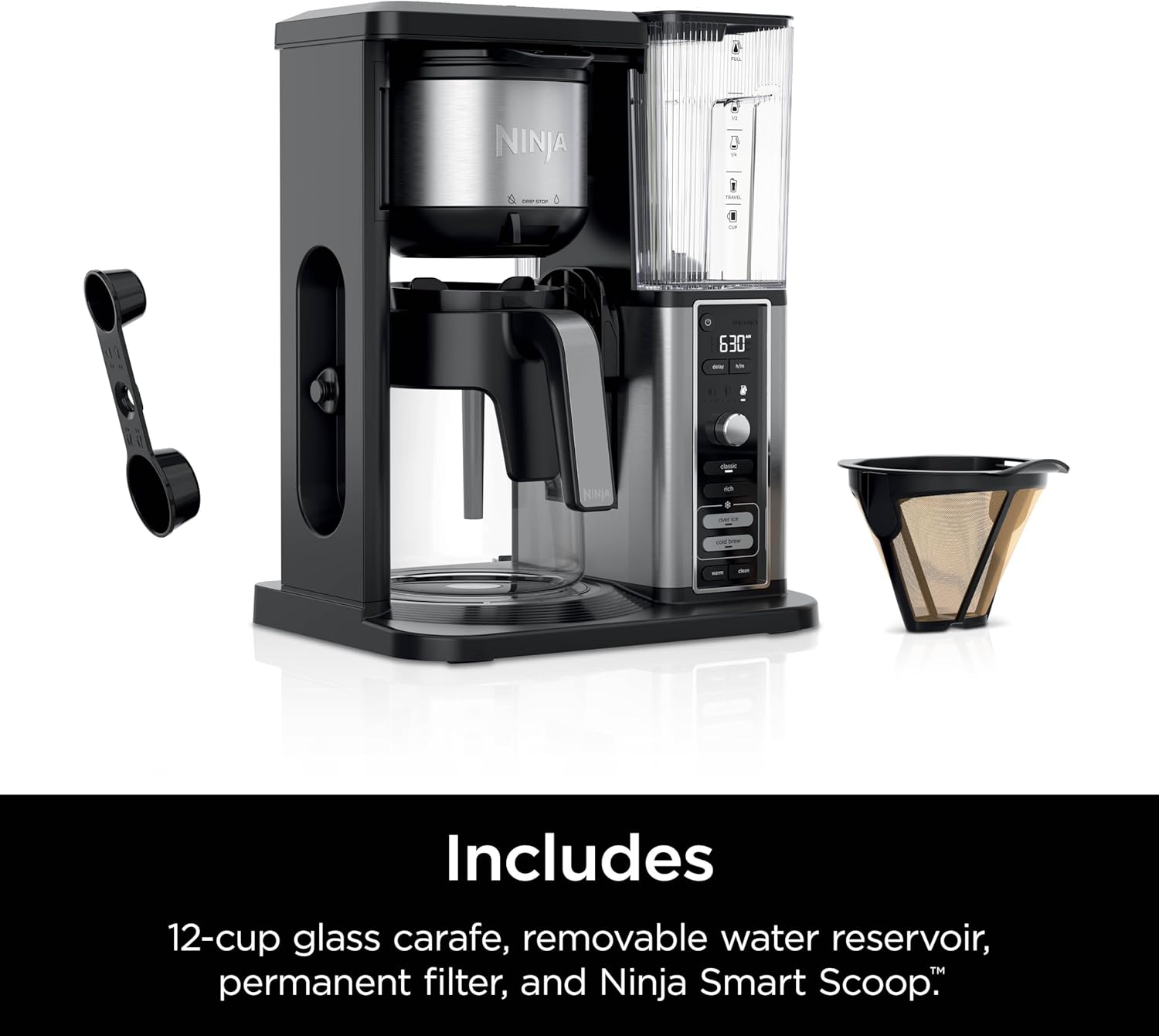 Extra Large Hot and Iced Coffee Maker with Fast Cold Brew, 4 Brewing Methods, 8 Sizes (Small to Travel), Single-Cup Coffee Maker, 12-Cup Capacity wourant