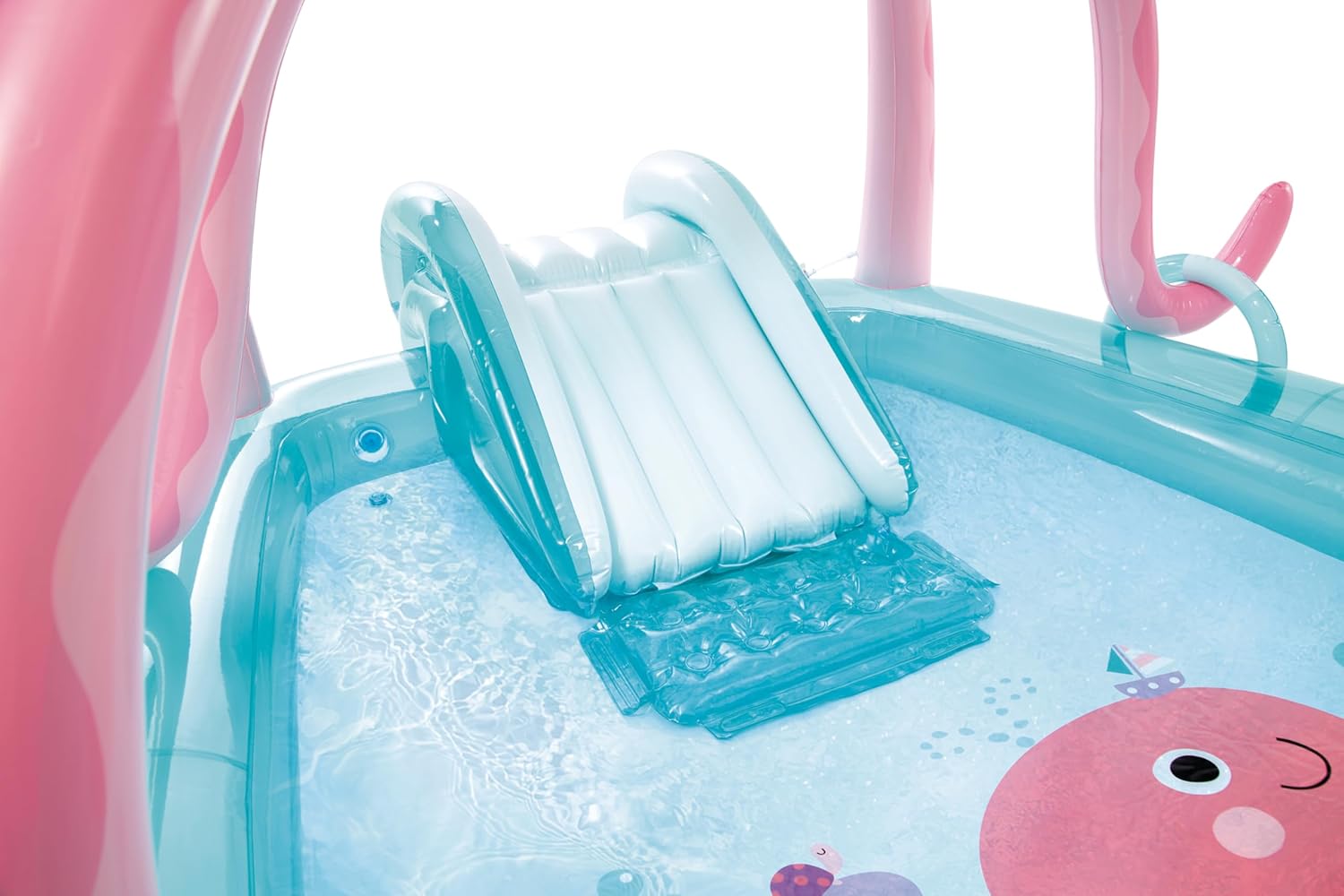 Intex 96" x 78" x 28" Inflatable Jungle Adventure Play Center Spray Kiddie Pool - Backyard Kids Water Slide, Outdoor Blow-Up Splash Pad for Toddlers wourant