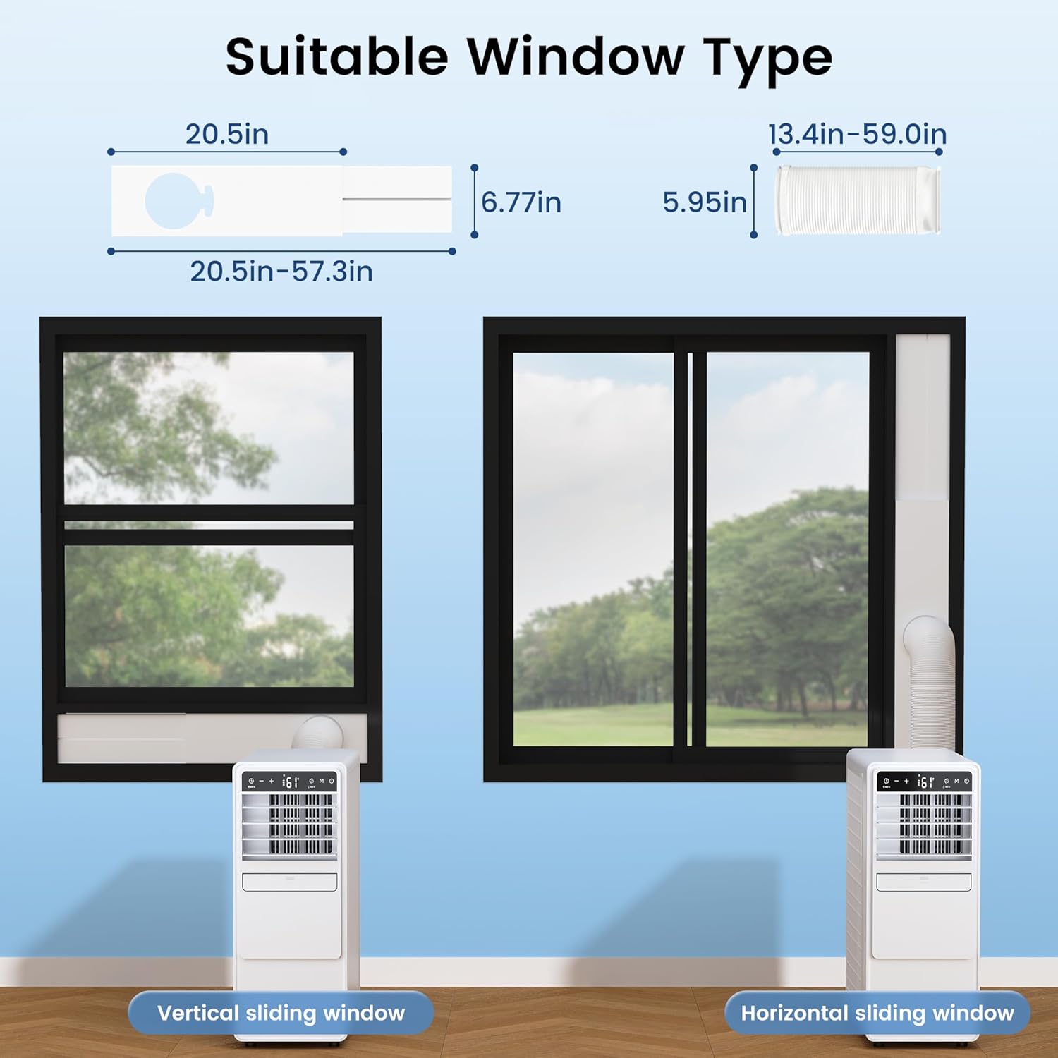 12000 BTU Portable Air Conditioners for Room up to 500 sq.ft, 3-in-1 Free Standing Quiet Portable AC Unit with Fan & Dehumidifier, Remote Control, Sleep Mode/24h Timer, 4 Speed, Auto Swing wourant