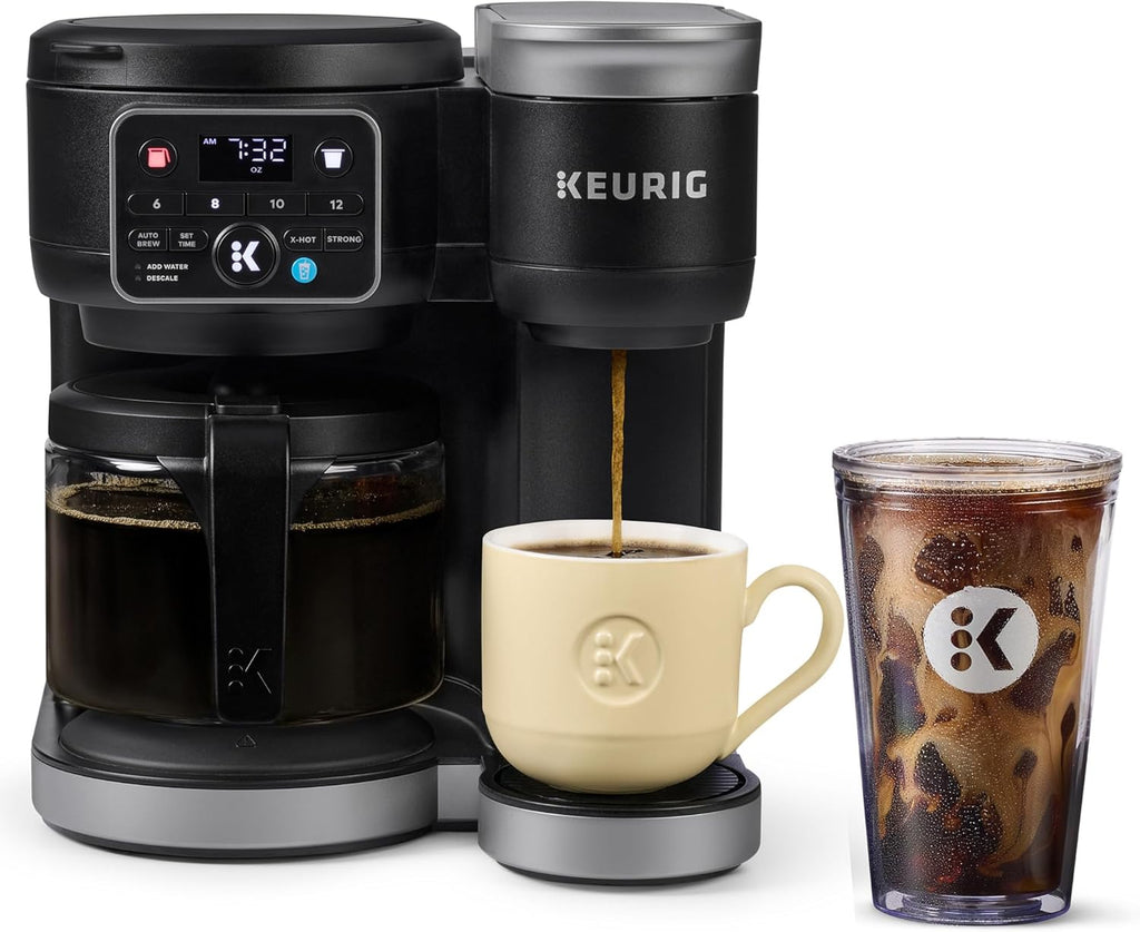 Keurig K-Duo Hot & Iced Single Serve & Carafe Coffee Maker MultiStream Technology 72oz Reservoir wourant