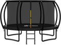 Gigu 10FT 12FT 14FT Recreational Trampolines with Enclosure Net and Ladder and Anti-Rust Coating, ASTM Approved Trampoline Outdoor for Kids and Adults Outdoor Yard Trampolines wourant