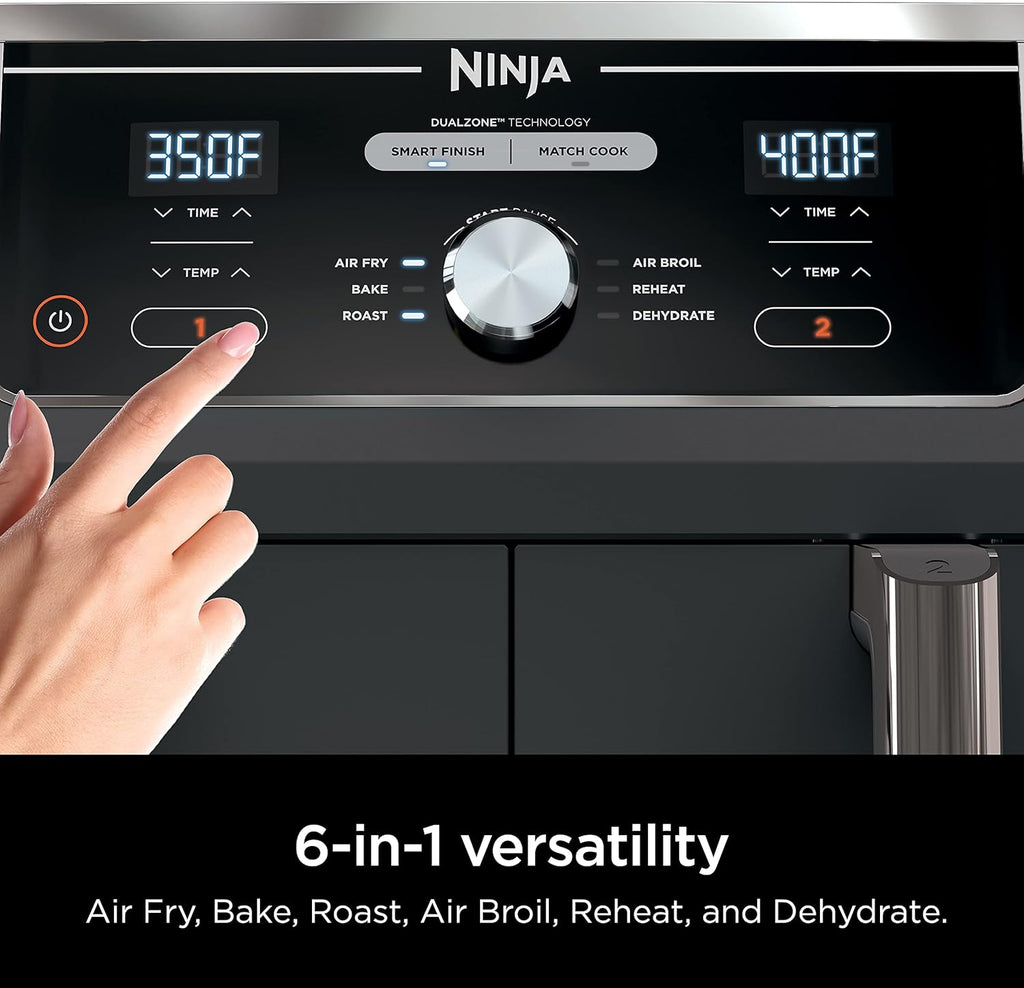 Ninja Foodi 6-in-1 FlexBasket Air Fryer with 7-Quart MegaZone and Basket Divider wourant