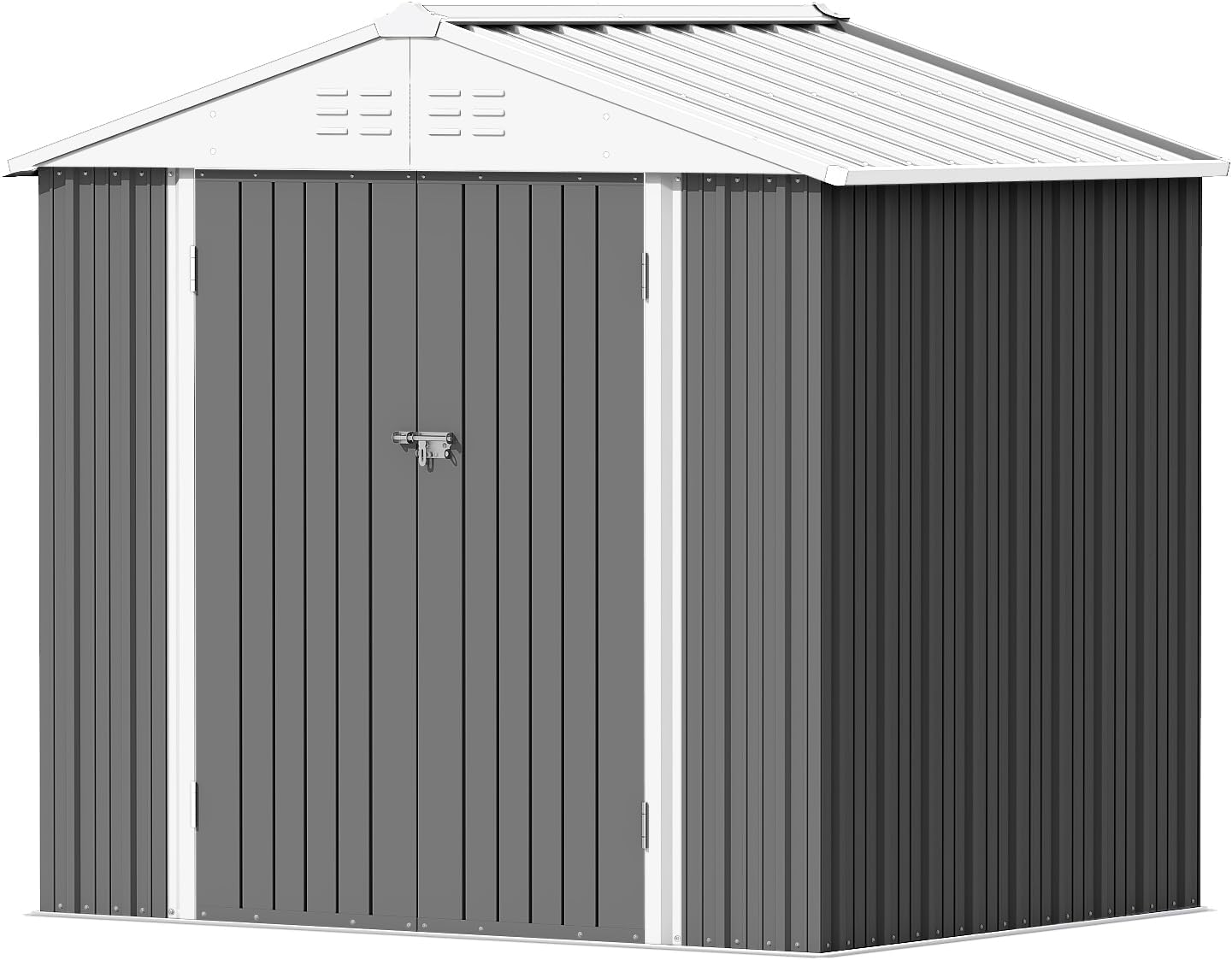 Devoko Outdoor Storage Shed 5 x 3 FT Lockable Metal Garden Shed Steel Anti-Corrosion Storage House with Single Lockable Door for Backyard Outdoor Patio wourant