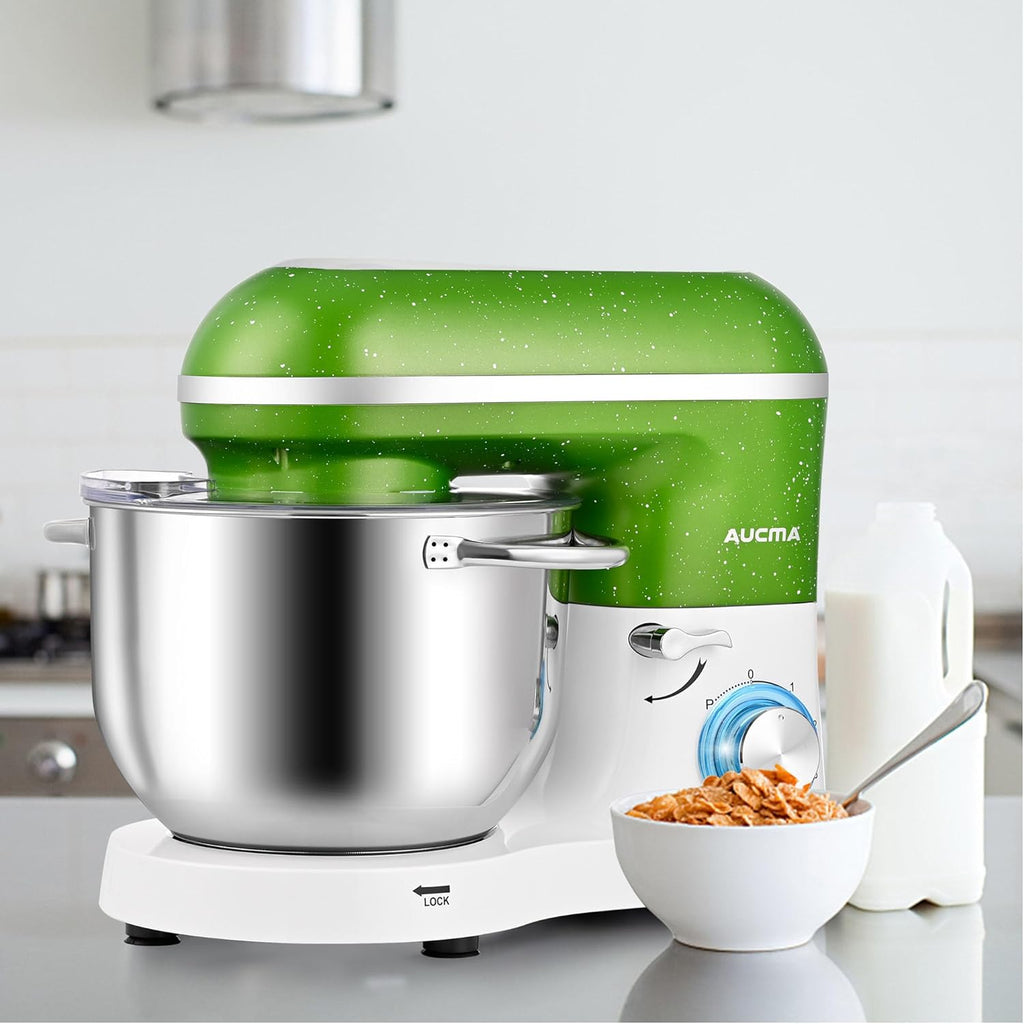 Aucma Stand Mixer,6.5-QT 660W 6-Speed Tilt-Head Food Mixer, Kitchen Electric Mixer with Dough Hook wourant