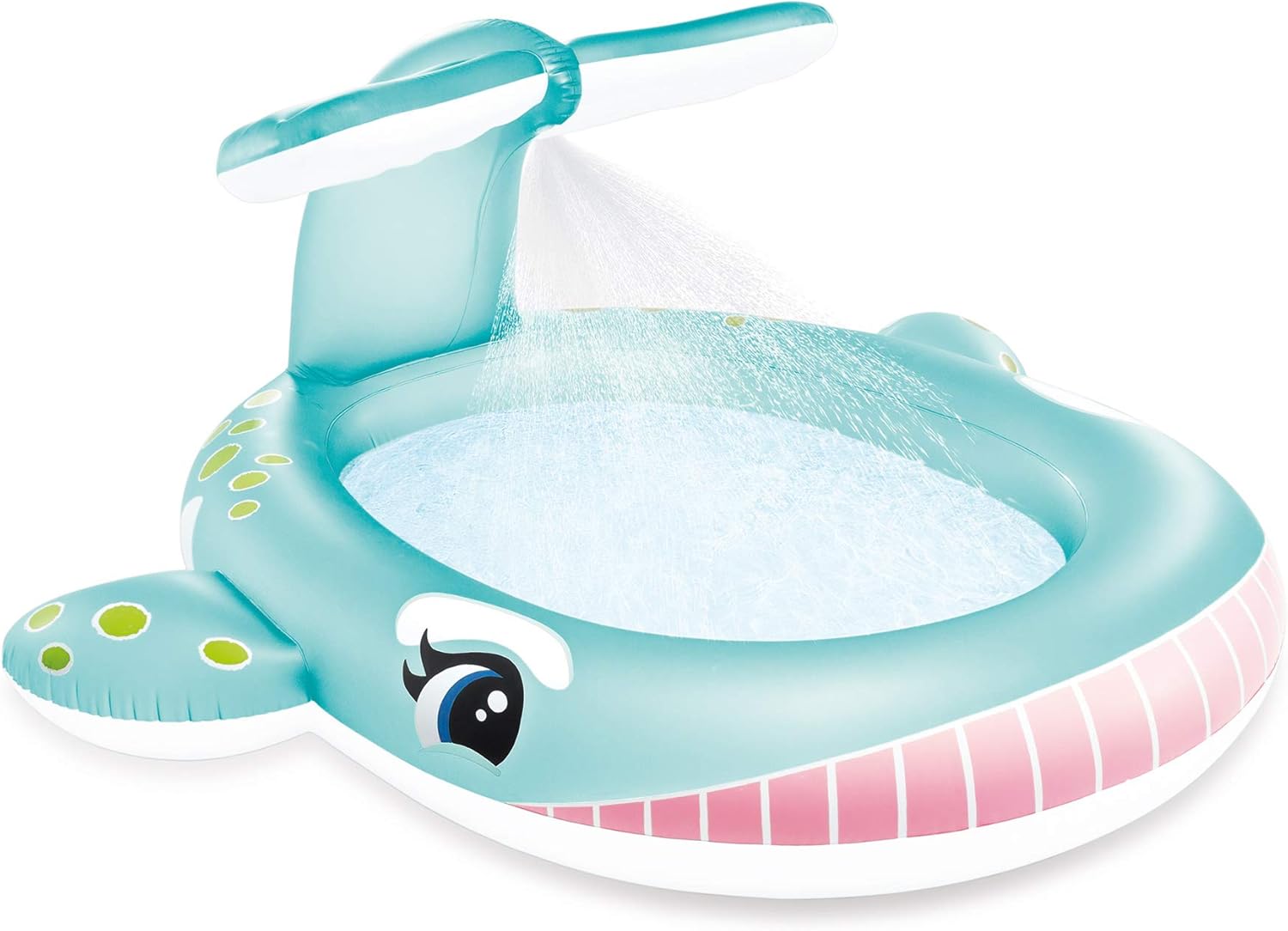 Intex 96" x 78" x 28" Inflatable Jungle Adventure Play Center Spray Kiddie Pool - Backyard Kids Water Slide, Outdoor Blow-Up Splash Pad for Toddlers wourant