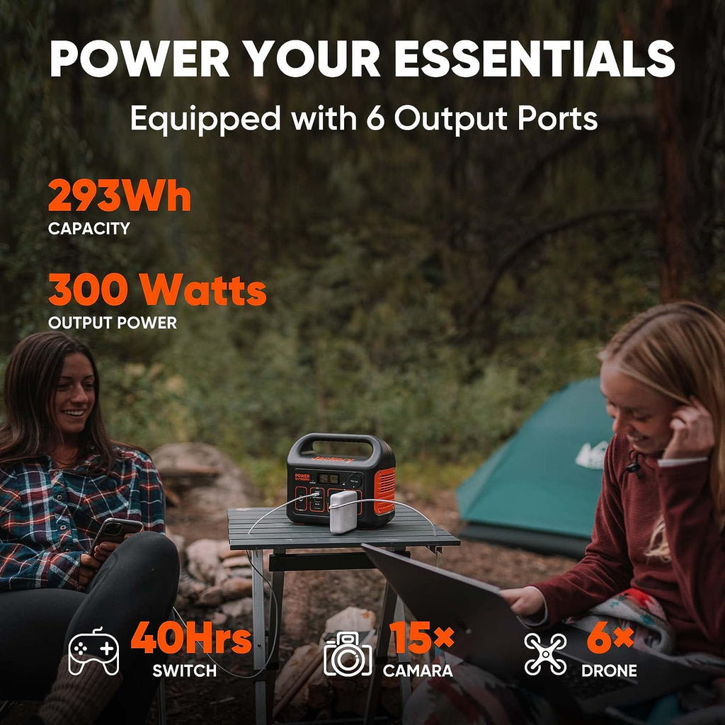 Portable Power Station Explorer 300, 293Wh Backup Lithium Battery, Solar Generator for Outdoors Camping Travel Hunting Blackout (Solar Panel Optional) wourant