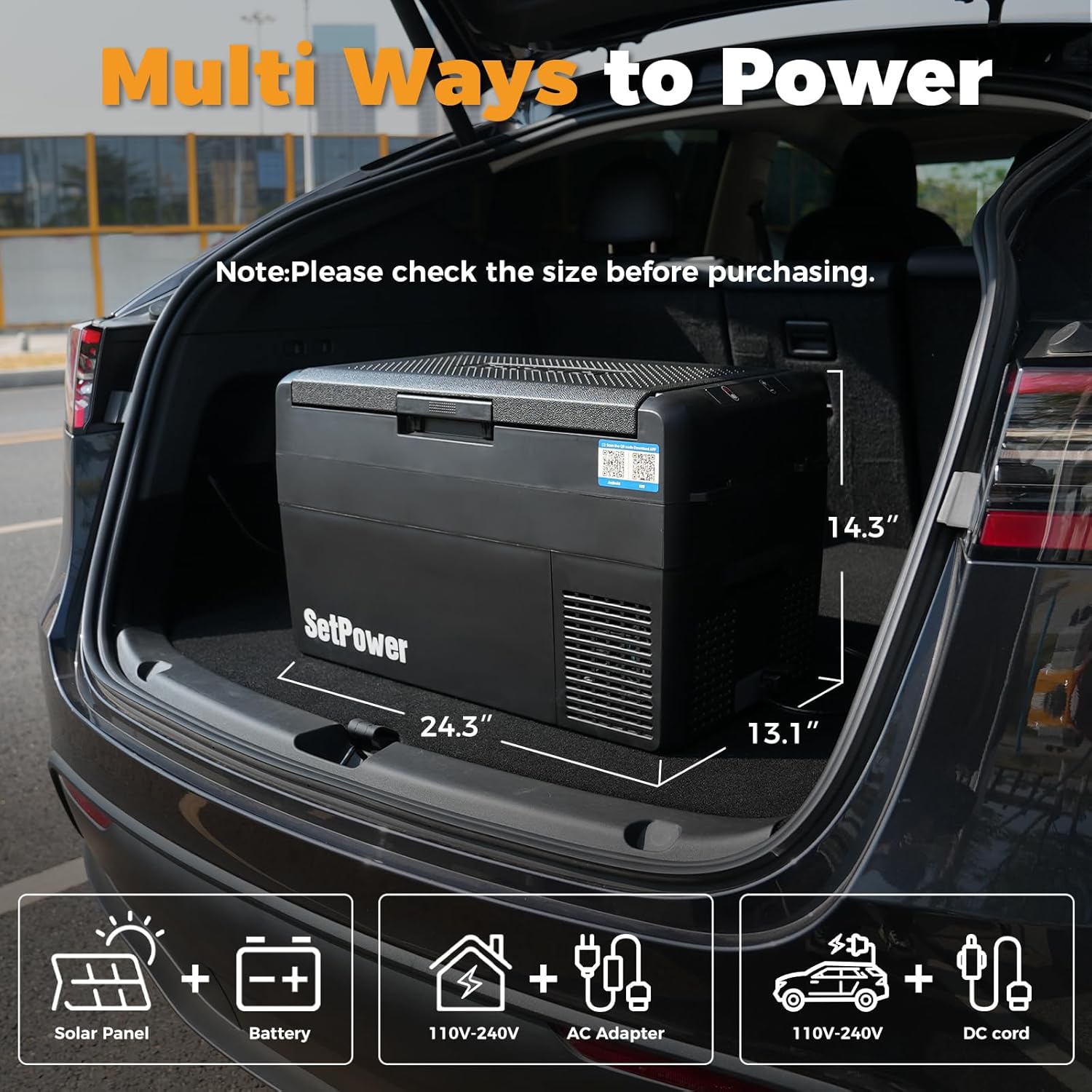 12V Refrigerator 21 Quart Portable Freezer 50 Hours Keep Cool,Electric Cooler for Vehicles Car Refrigerator 12V Portable Fridge for Car Camping Truck Van RV SUV Road Trip Travel RF20 wourant